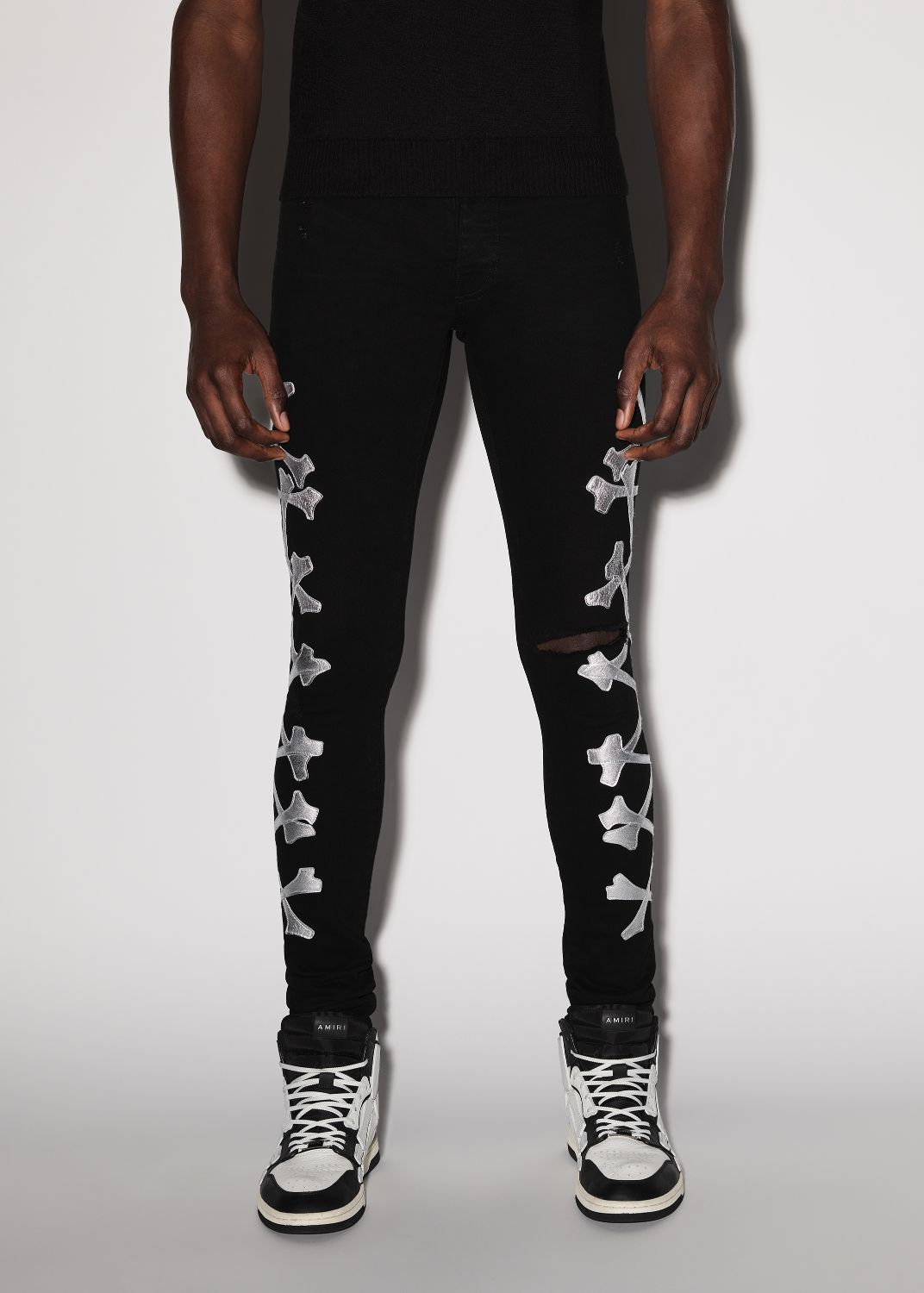 BONES JEAN - BLACK_SILVER sold by AMIRI product image thumbnail 2
