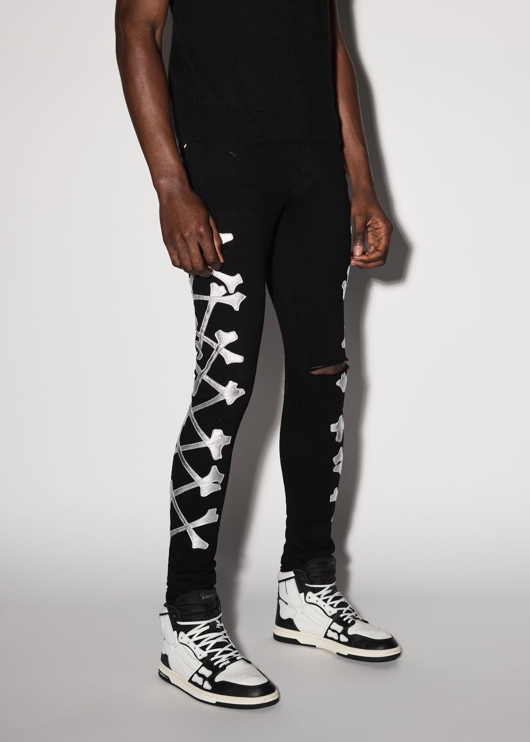 BONES JEAN - BLACK_SILVER sold by AMIRI product image thumbnail 3