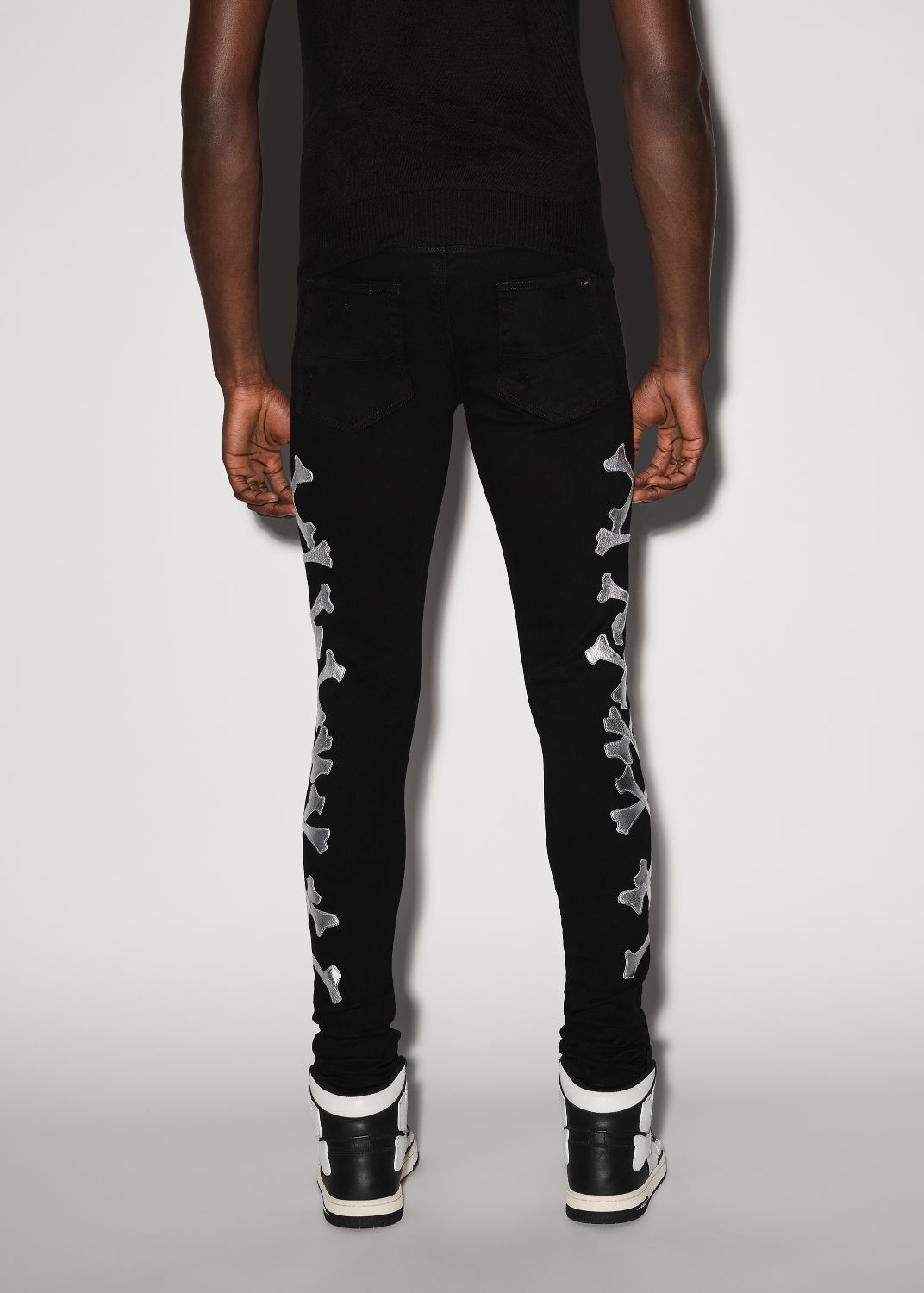BONES JEAN - BLACK_SILVER sold by AMIRI product image thumbnail 4