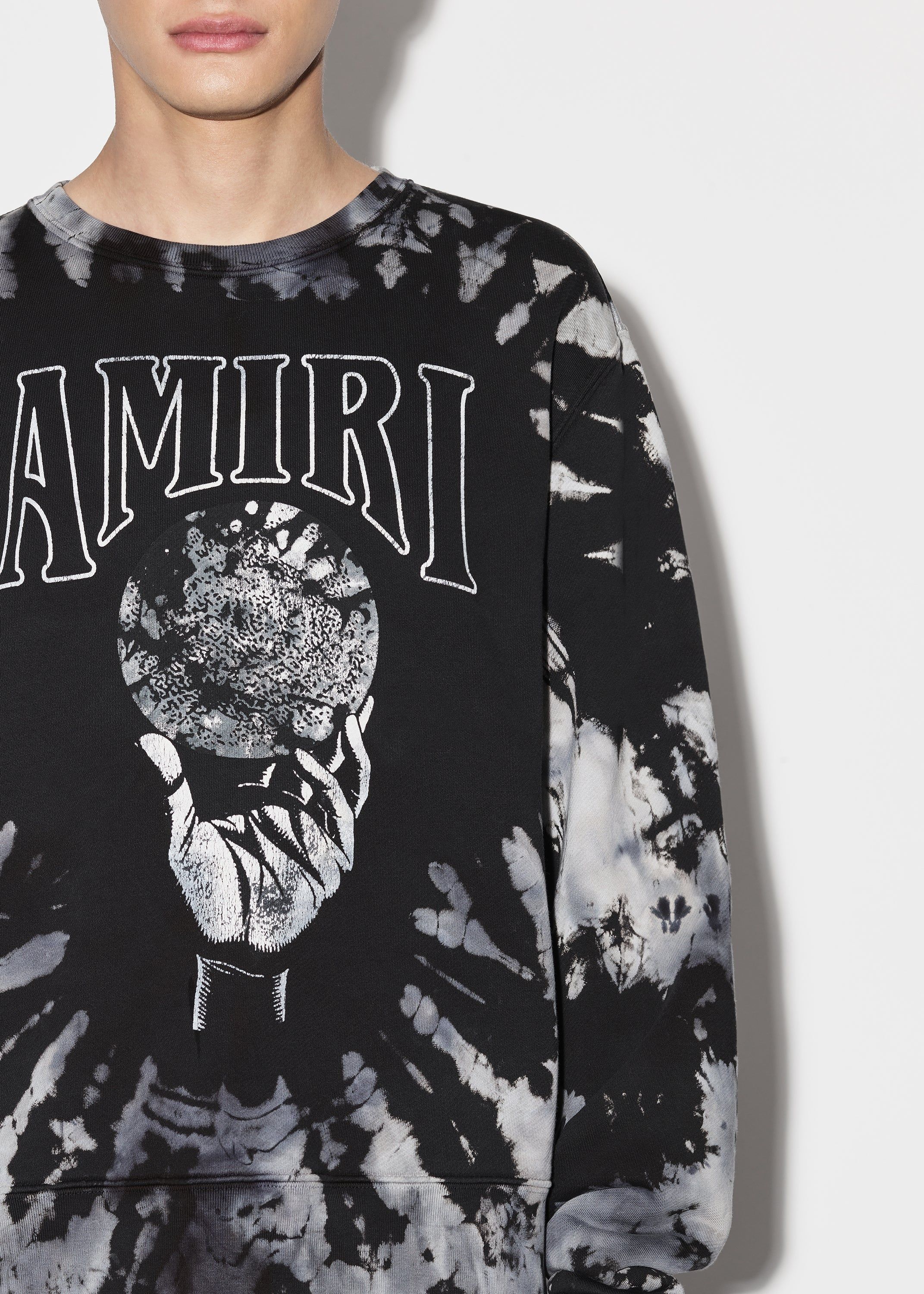 CRYSTAL BALL TIE-DYE CREWNECK - BLACK sold by AMIRI product image thumbnail 5