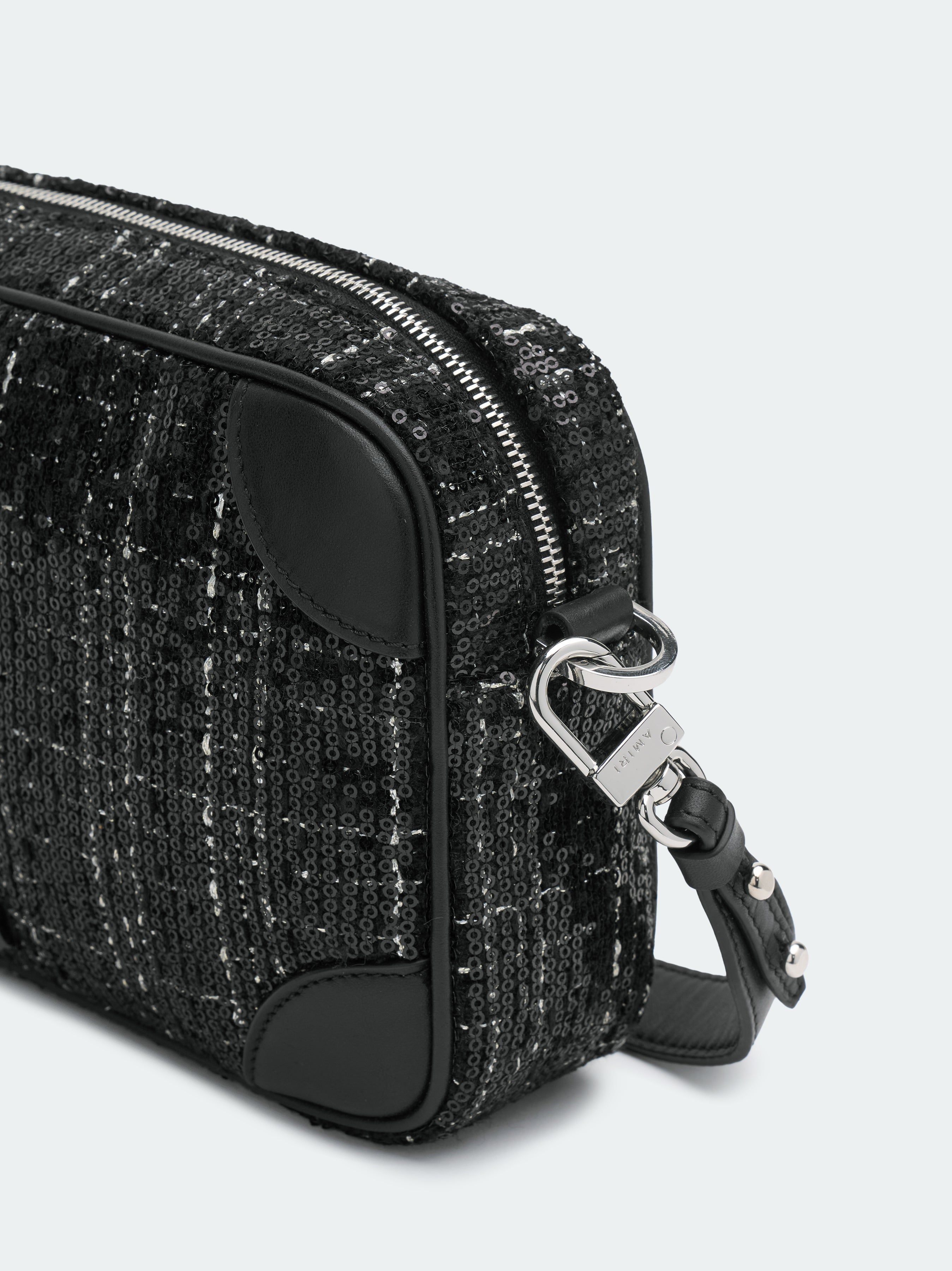 SEQUIN BOUCLE CAMERA CASE - Black sold by AMIRI product image thumbnail 4