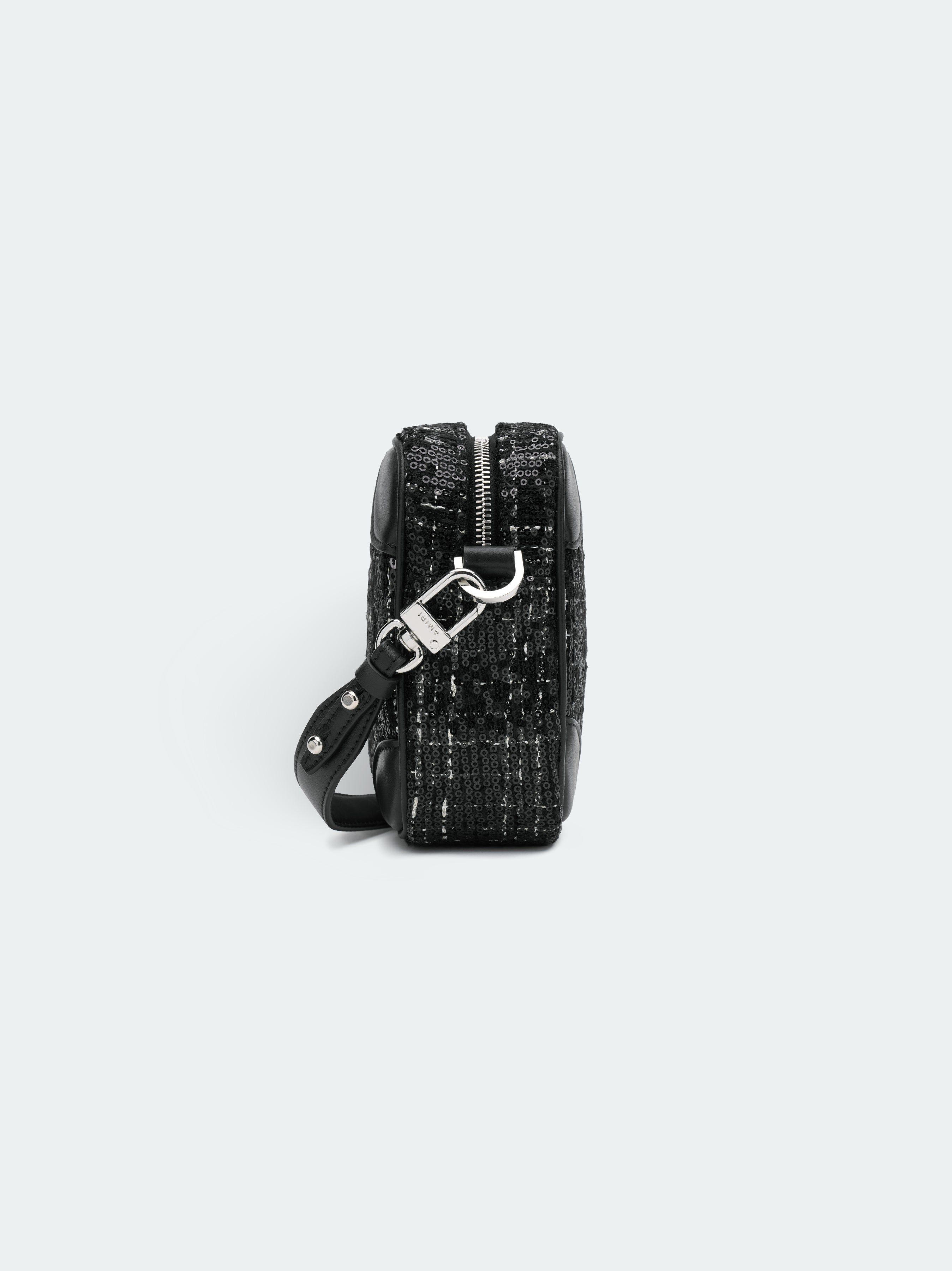 SEQUIN BOUCLE CAMERA CASE - Black sold by AMIRI product image thumbnail 3