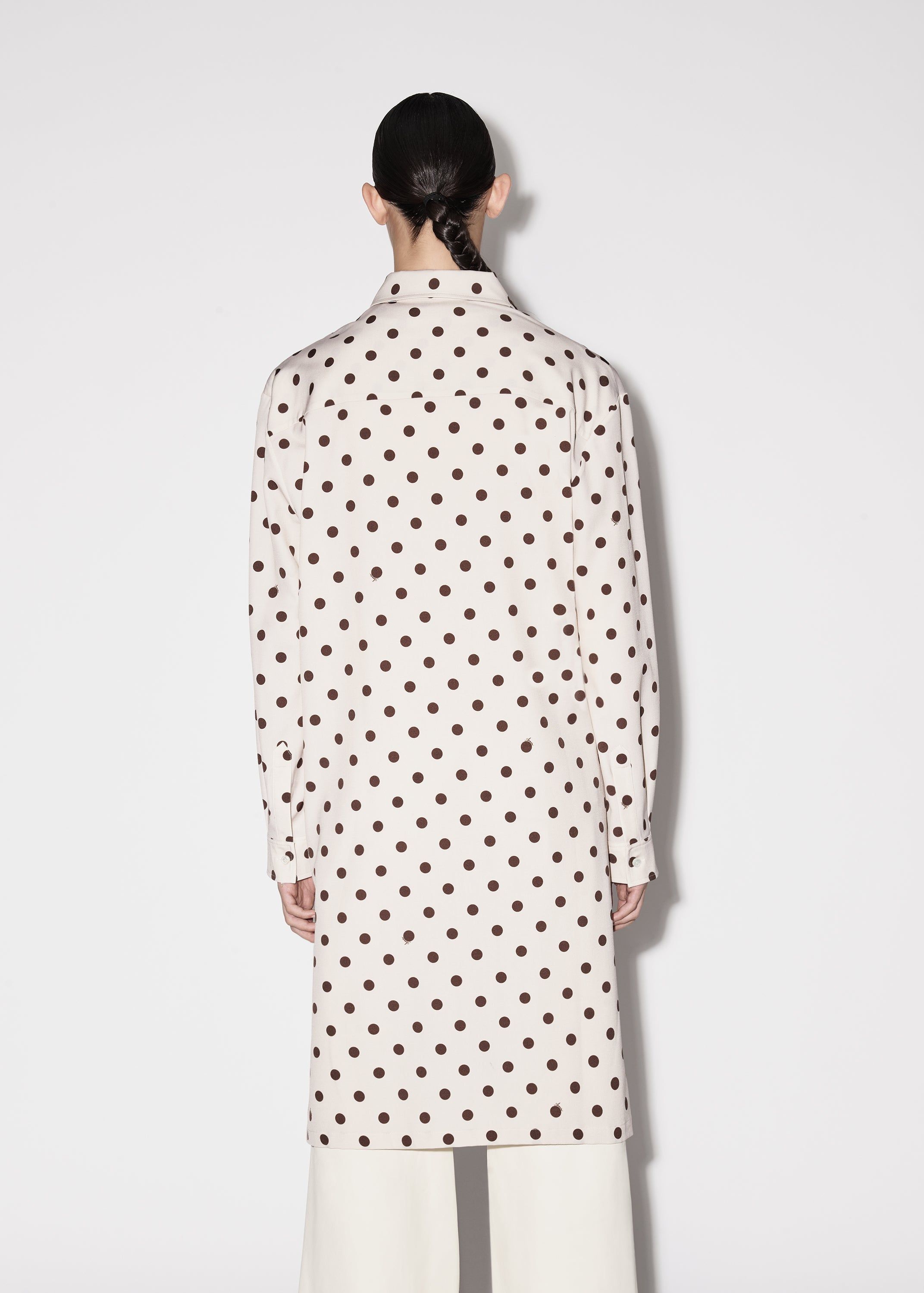 WOMEN - POLKA DOT NIGHTSHIRT W/ SLIT - ALABASTER sold by AMIRI product image thumbnail 5