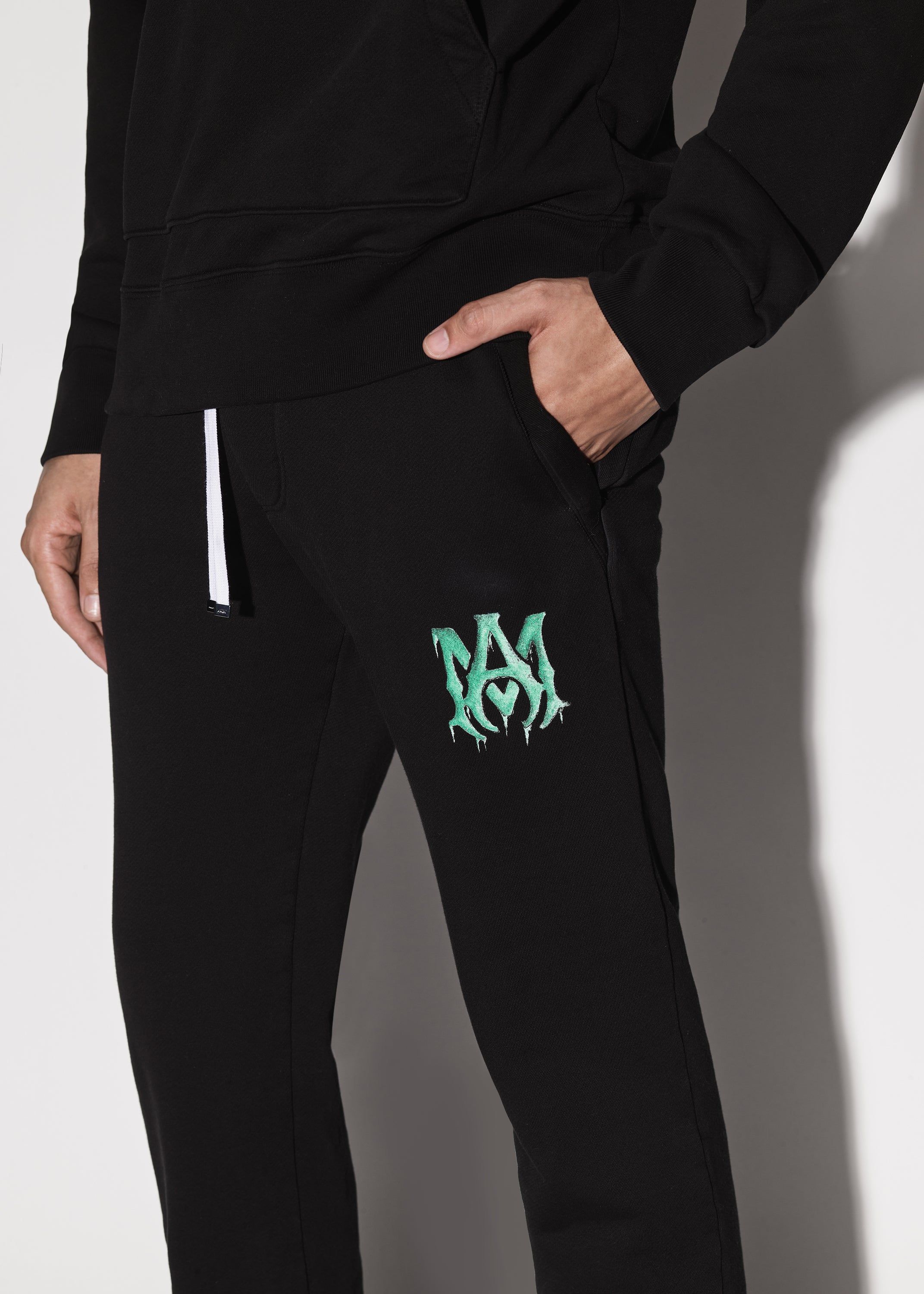 M.A. WATERCOLOR SWEATPANTS - BLACK GREEN sold by AMIRI product image thumbnail 5
