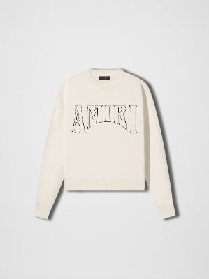 WOMEN - SUN CREWNECK - ALABASTER sold by AMIRI
