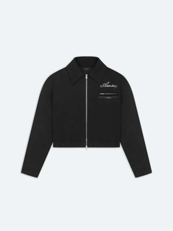 WOMEN - CHAMPAGNE WORKMAN JACKET - Black sold by AMIRI