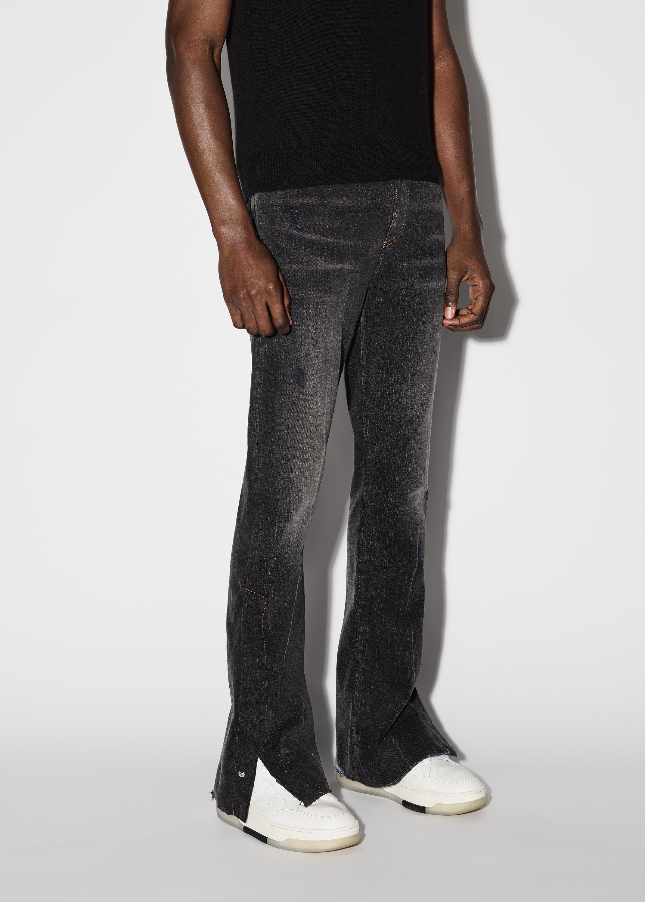 STACKED FLARE JEAN - AGED BLACK sold by AMIRI product image thumbnail 3