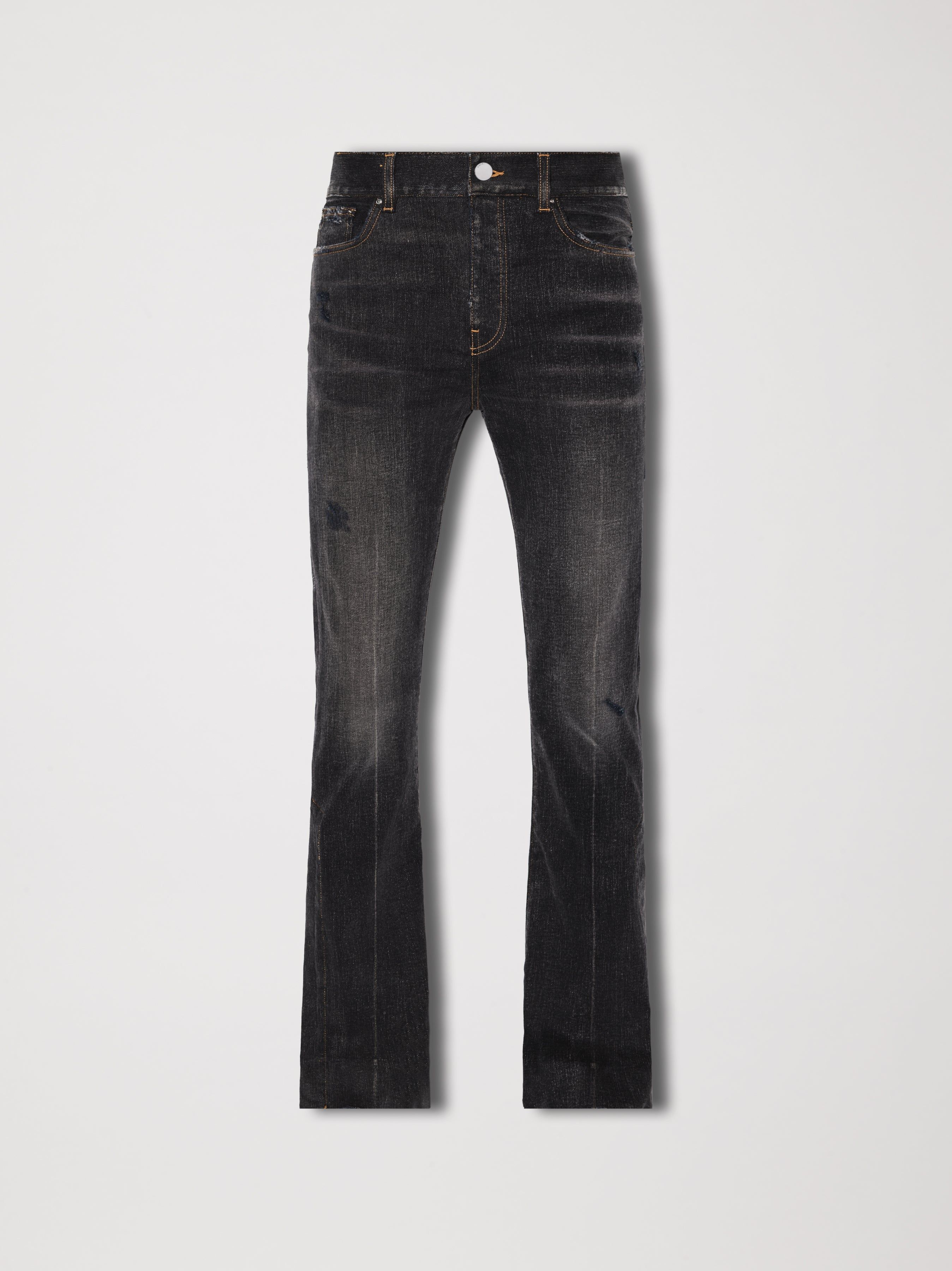 STACKED FLARE JEAN - AGED BLACK sold by AMIRI