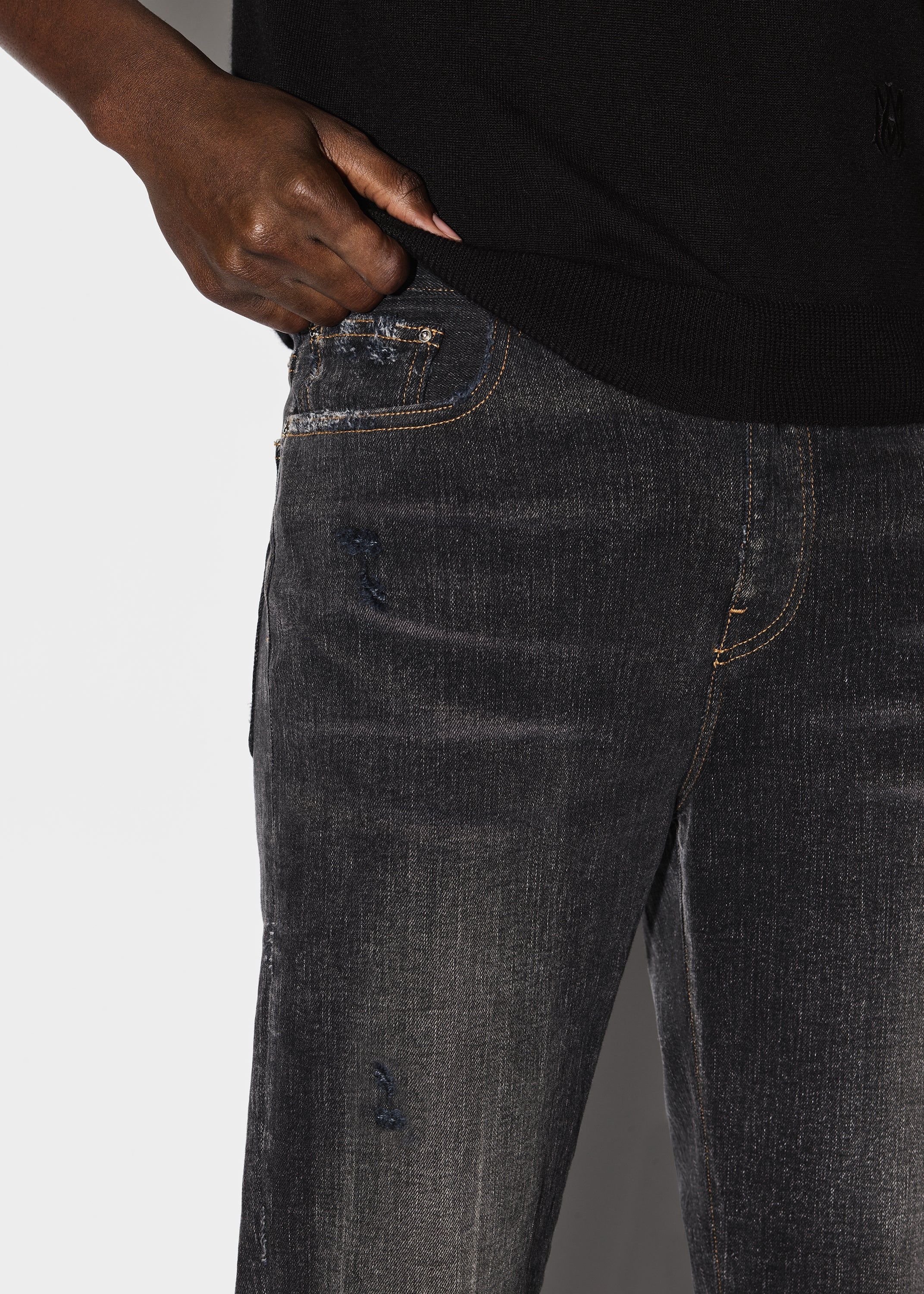 STACKED FLARE JEAN - AGED BLACK sold by AMIRI product image thumbnail 5