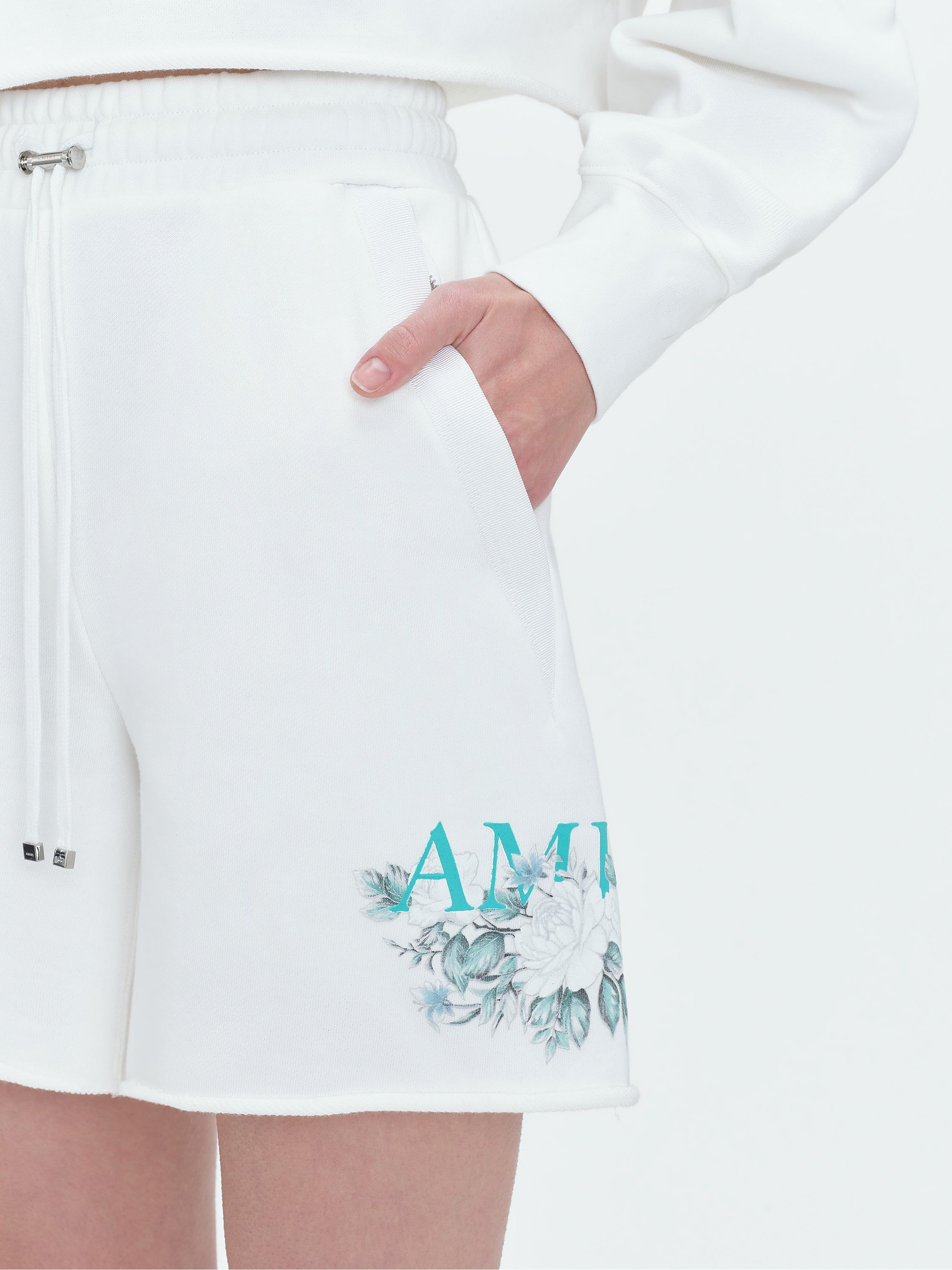 WOMEN - FLORAL AMIRI SWEATSHORT - WHITE sold by AMIRI product image thumbnail 6