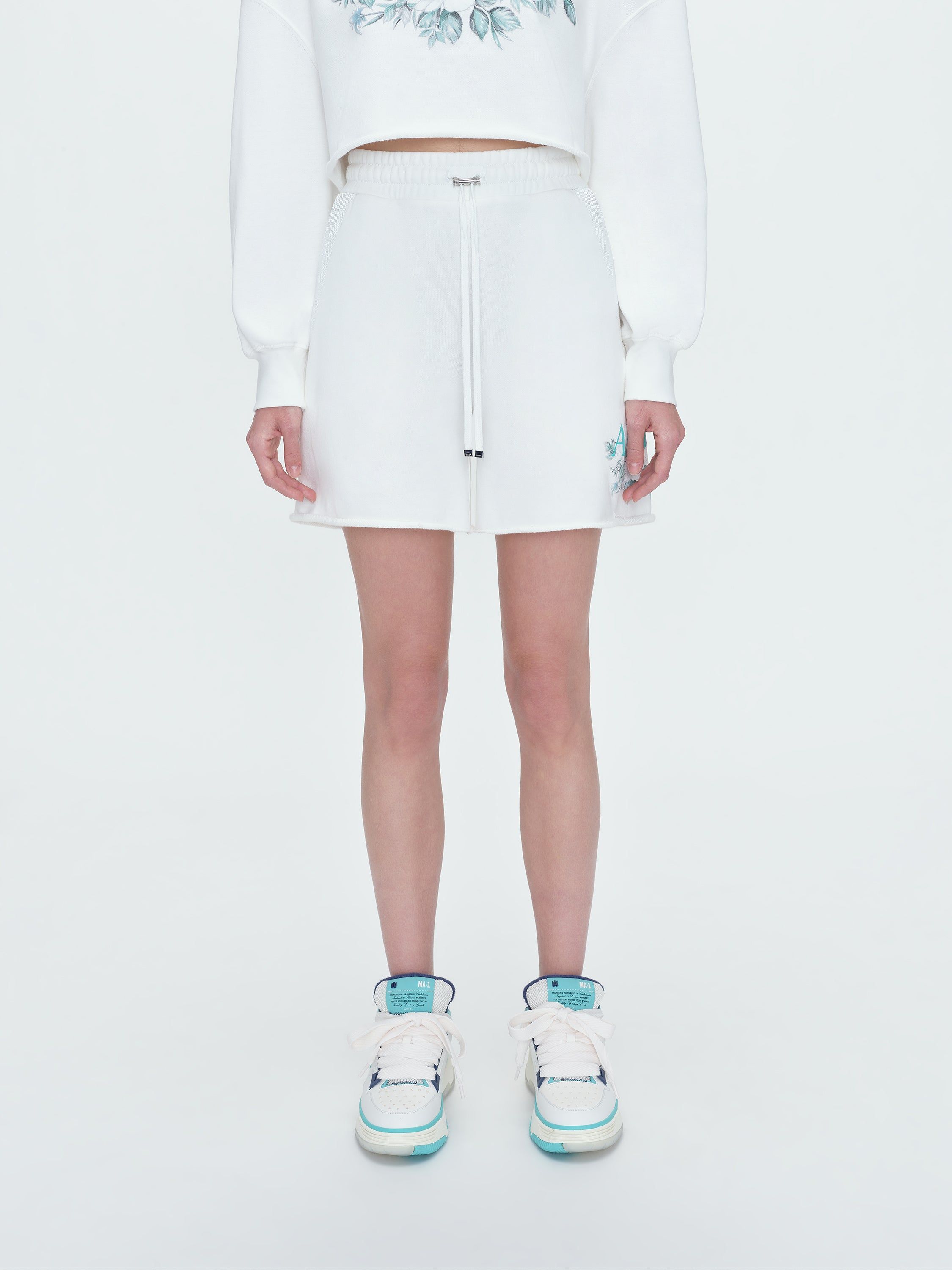 WOMEN - FLORAL AMIRI SWEATSHORT - WHITE sold by AMIRI product image thumbnail 3