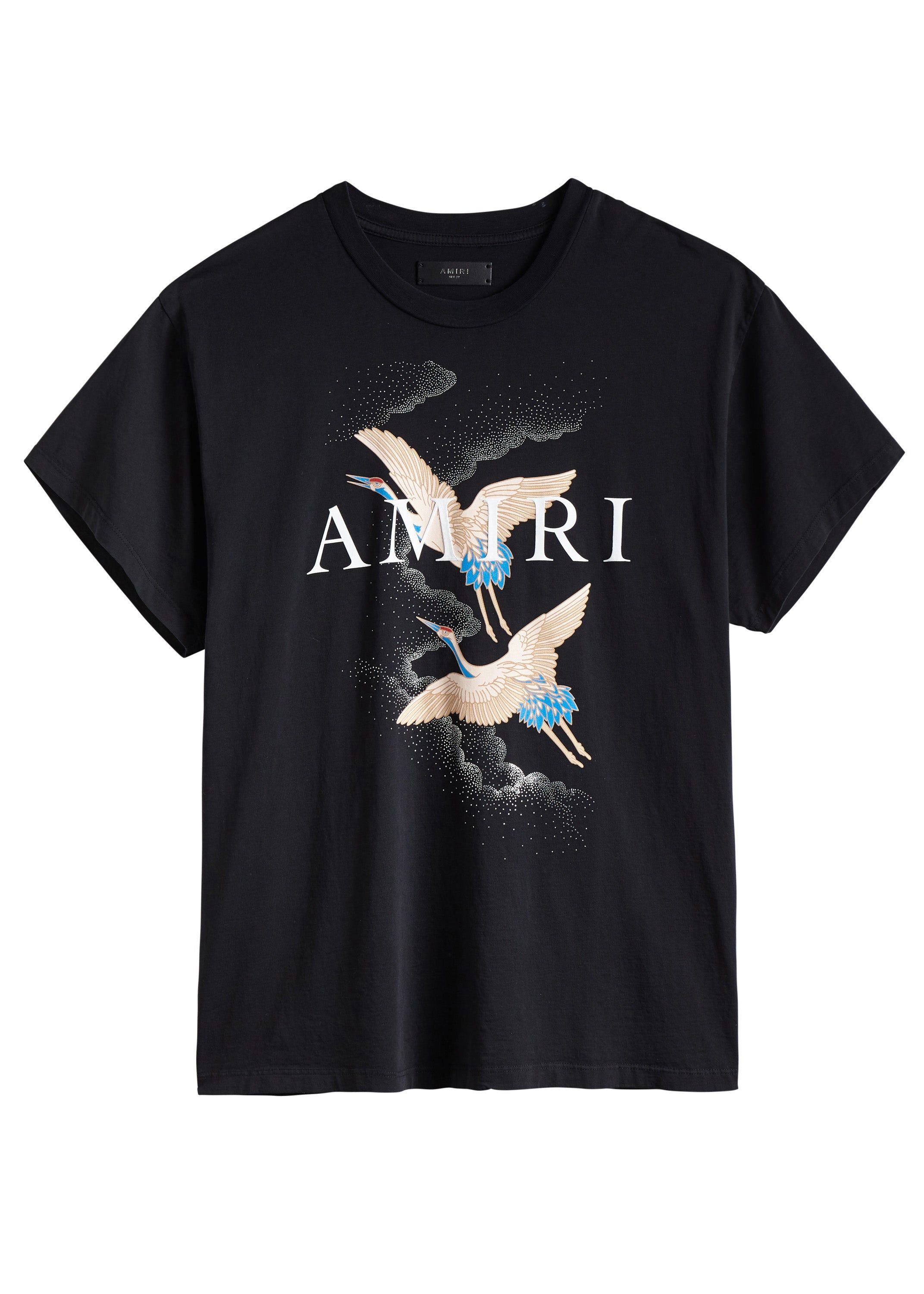 Crane Tee Black sold by AMIRI