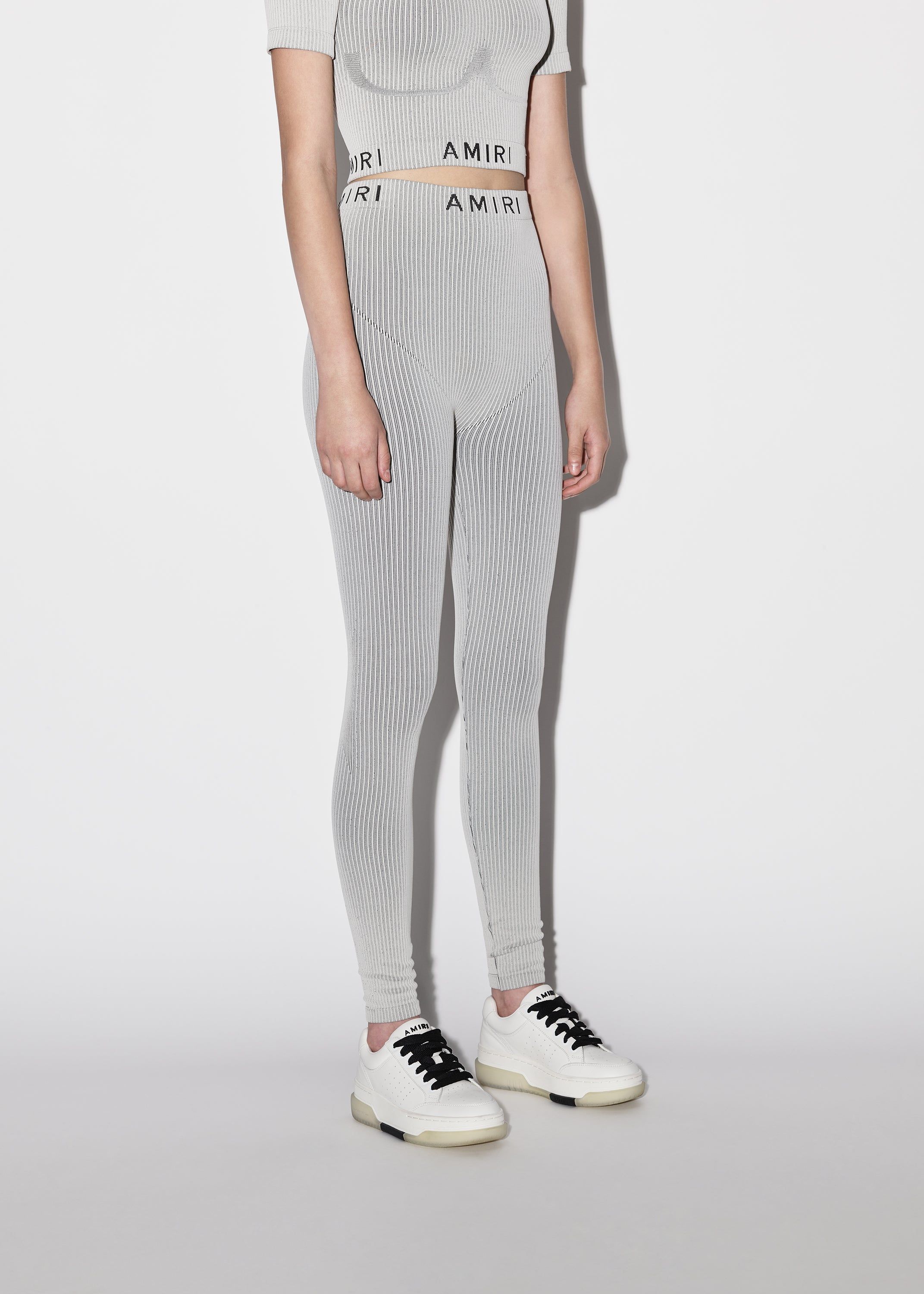 WOMEN - SEAMLESS KNIT PANTS-BEIGE sold by AMIRI product image thumbnail 4