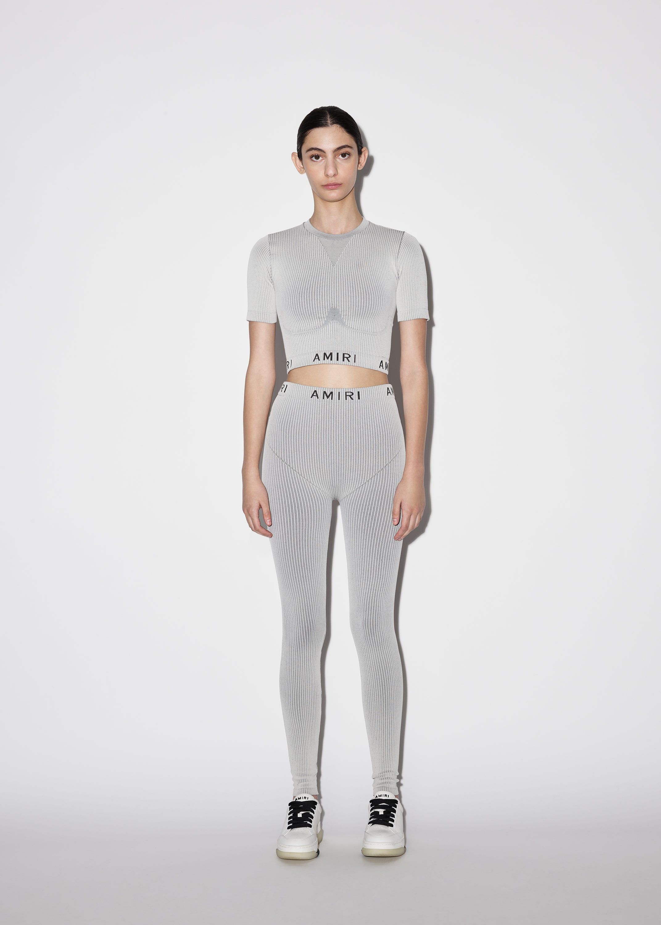 WOMEN - SEAMLESS KNIT PANTS-BEIGE sold by AMIRI product image thumbnail 2