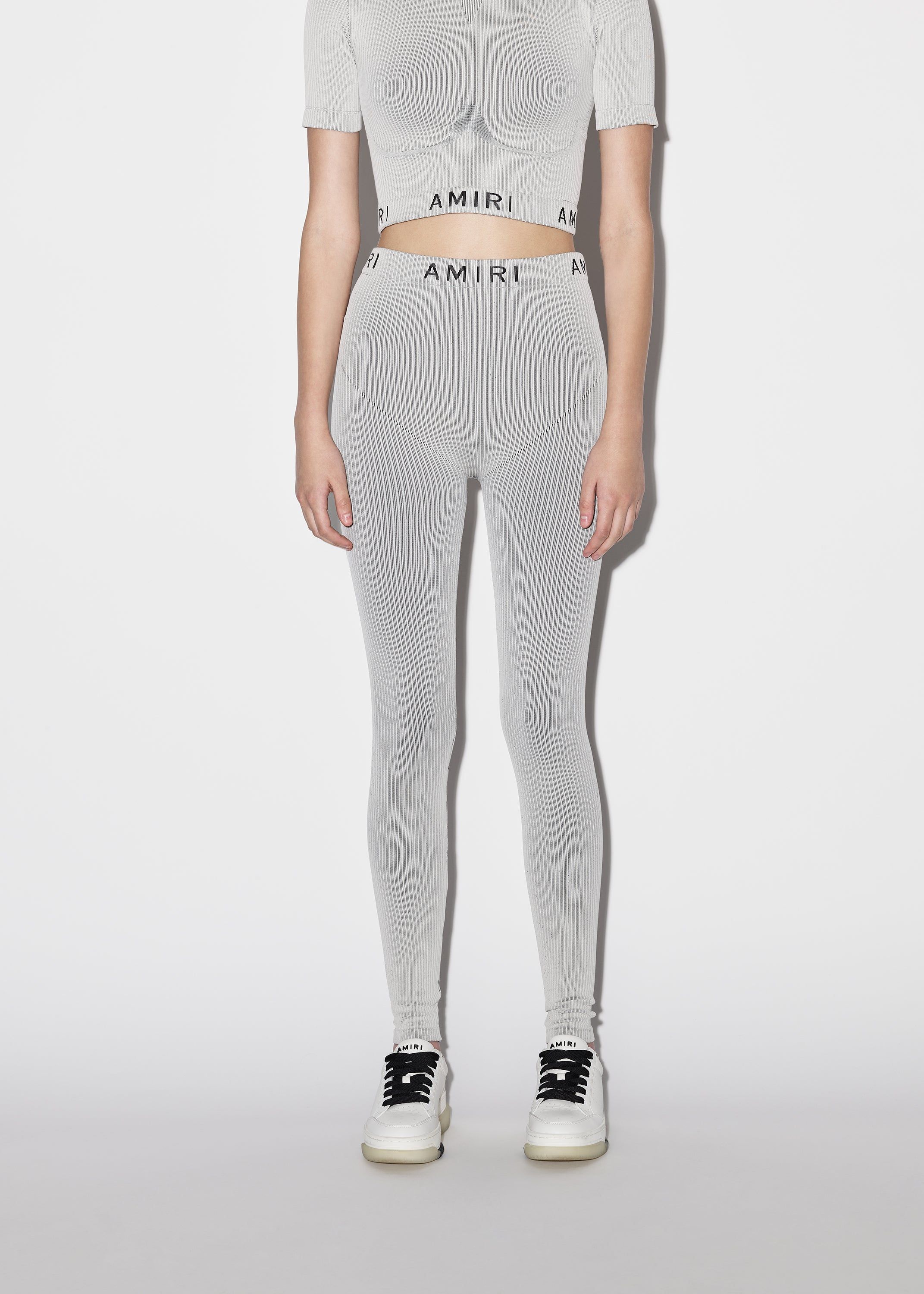 WOMEN - SEAMLESS KNIT PANTS-BEIGE sold by AMIRI product image thumbnail 3