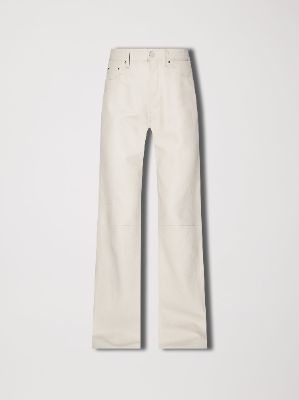 WOMEN - PLONGE 5 POCKET BAGGY PANTS - ALABASTER sold by AMIRI