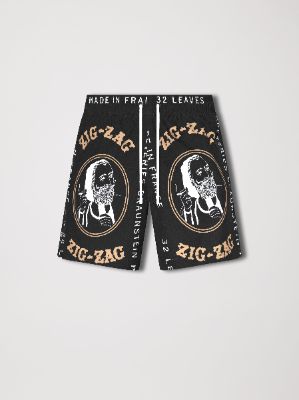 ZIG-ZAG SWIM TRUNK - BLACK sold by AMIRI