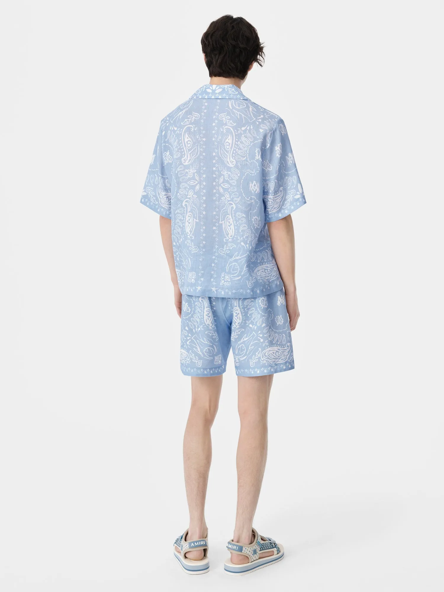 BANDANA WATERCOLOR SHORT - Cerulean sold by AMIRI product image thumbnail 4