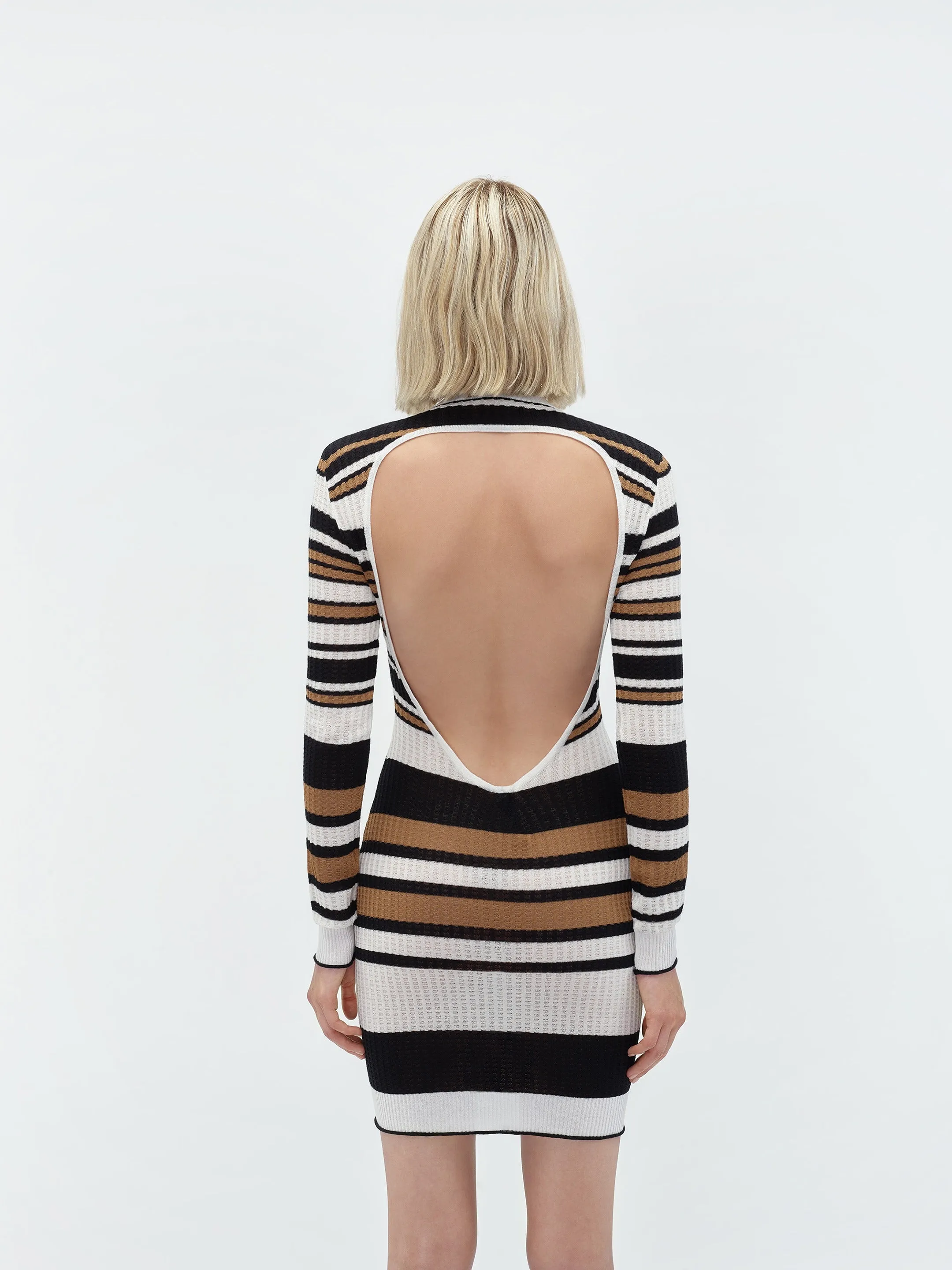 WOMEN - VERTICAL AMIRI STRIPED DRESS - Black sold by AMIRI product image thumbnail 5