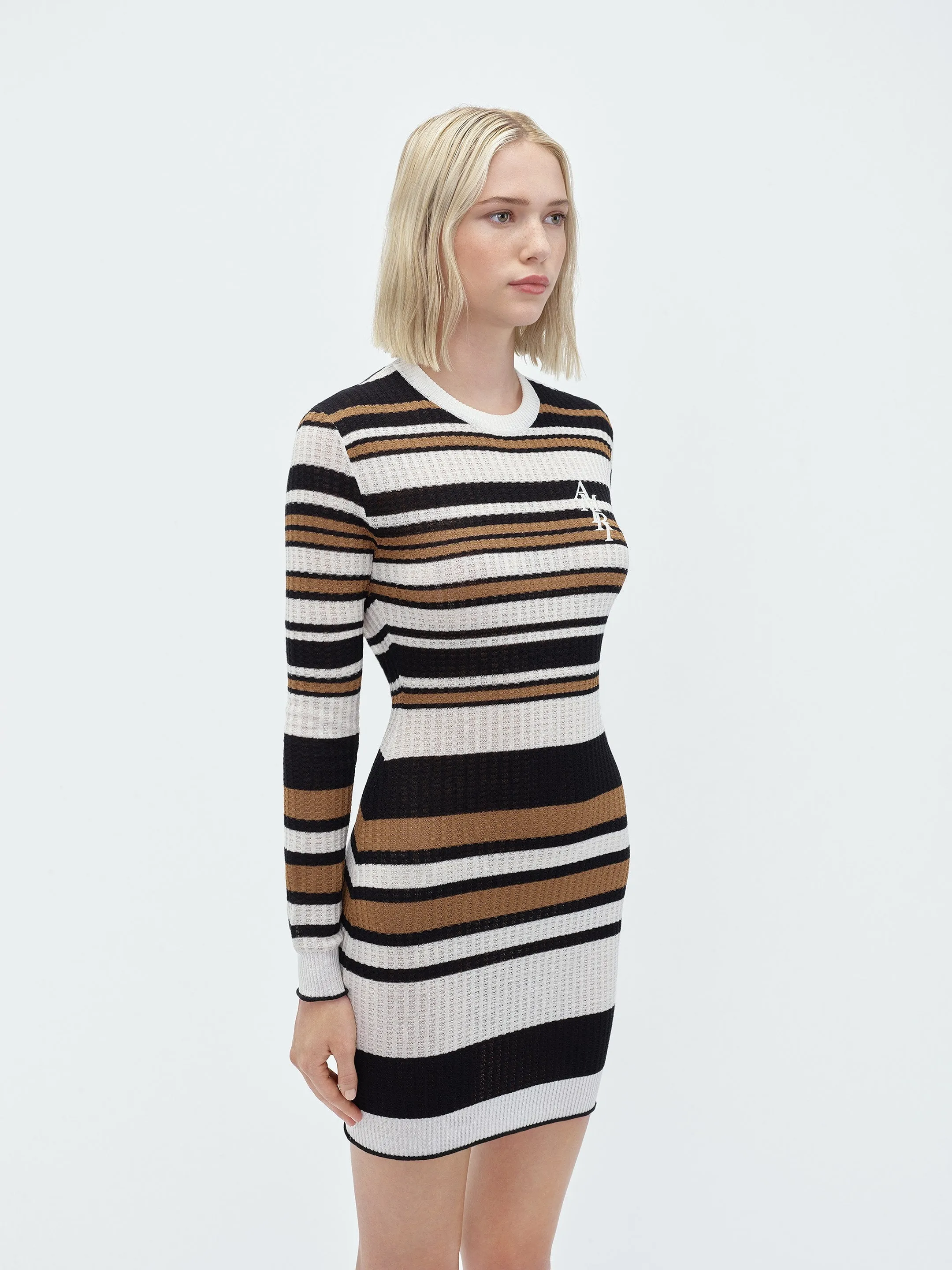 WOMEN - VERTICAL AMIRI STRIPED DRESS - Black sold by AMIRI product image thumbnail 4