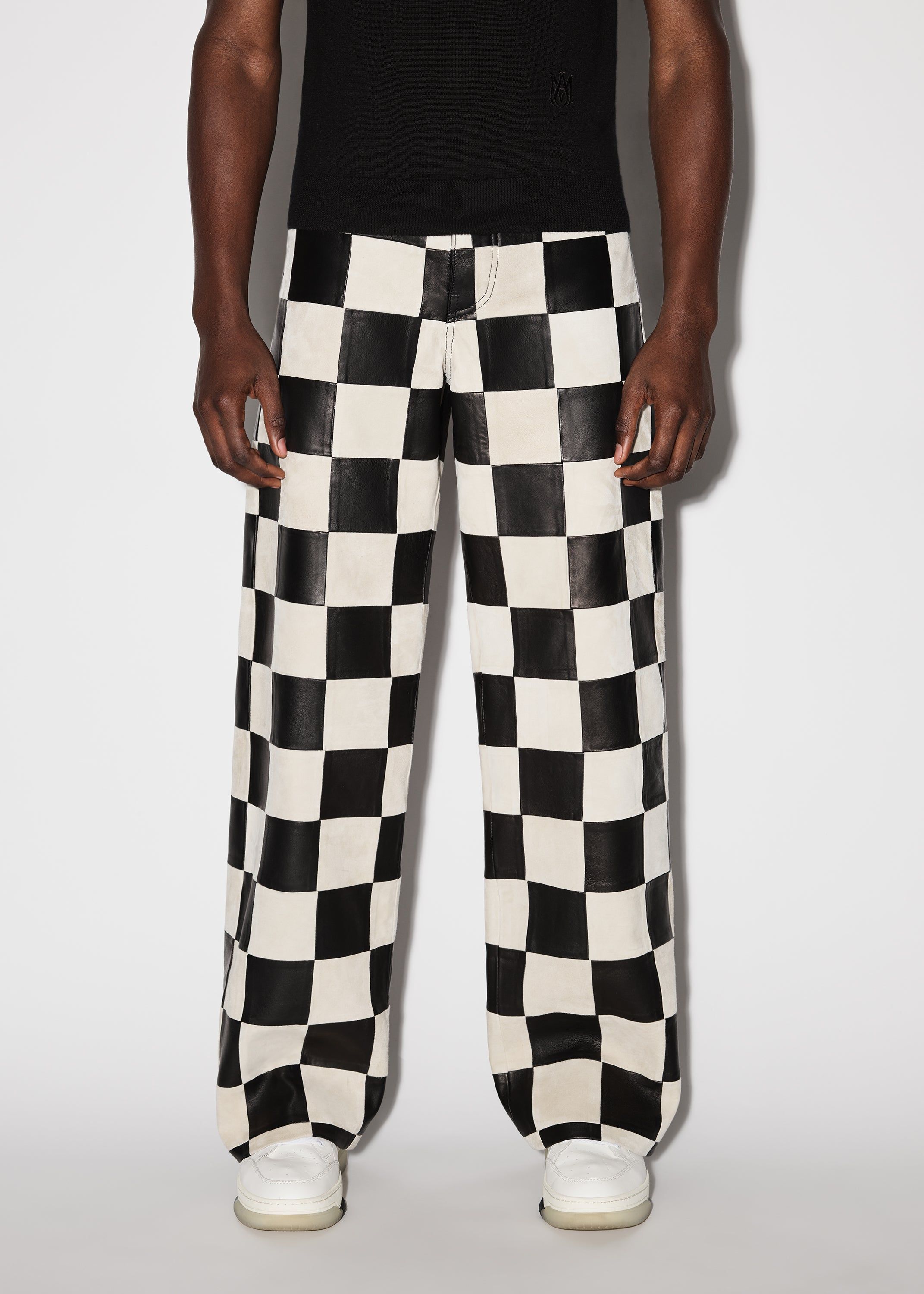 CHECKER 5 POCKET BAGGY PANT - ALABASTER / BLACK sold by AMIRI product image thumbnail 2