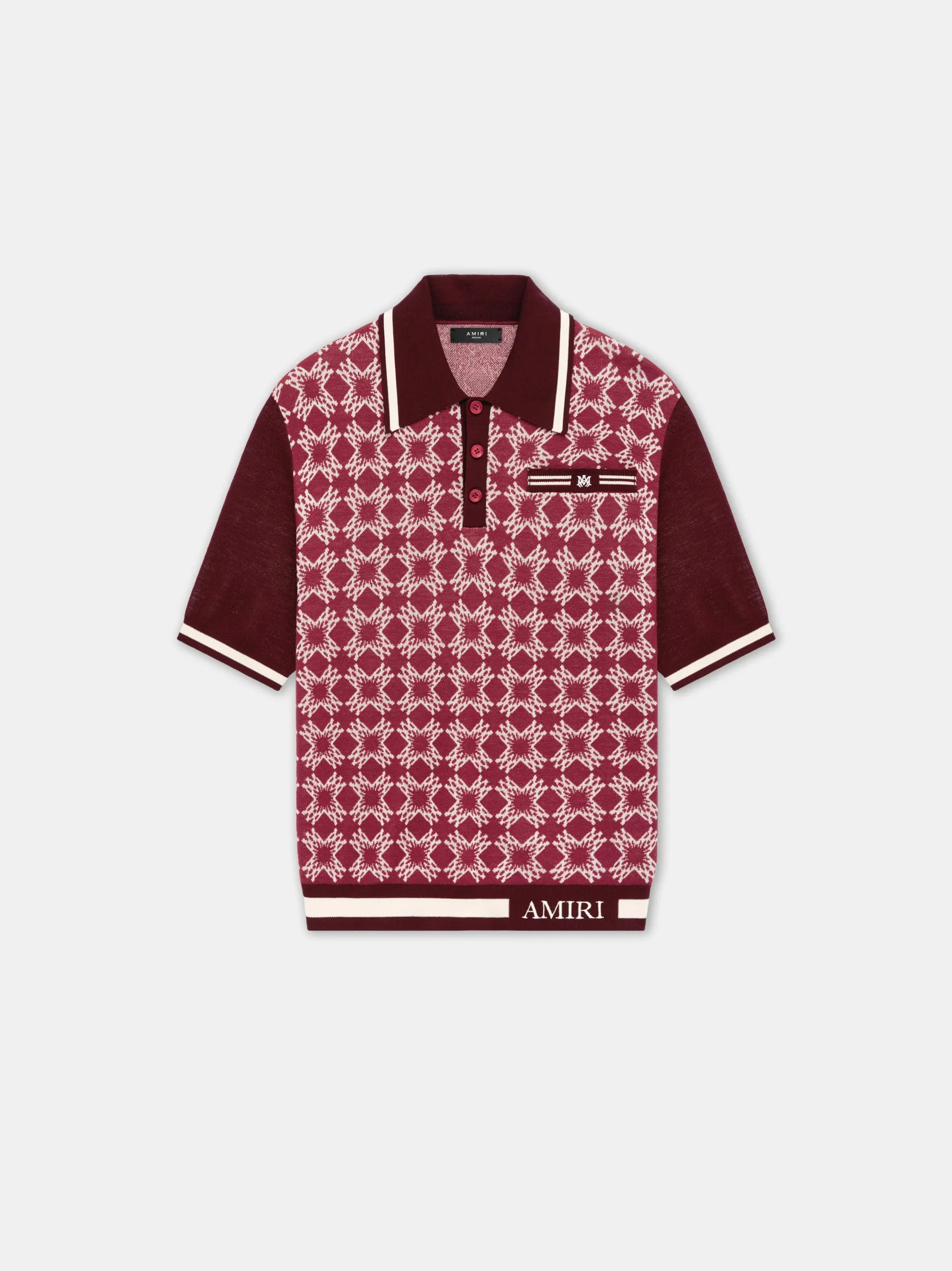 MA QUAD POLO - Red sold by AMIRI product image thumbnail 4