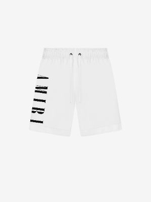 VERTICAL LOGO SWIM TRUNKS - WHITE sold by AMIRI