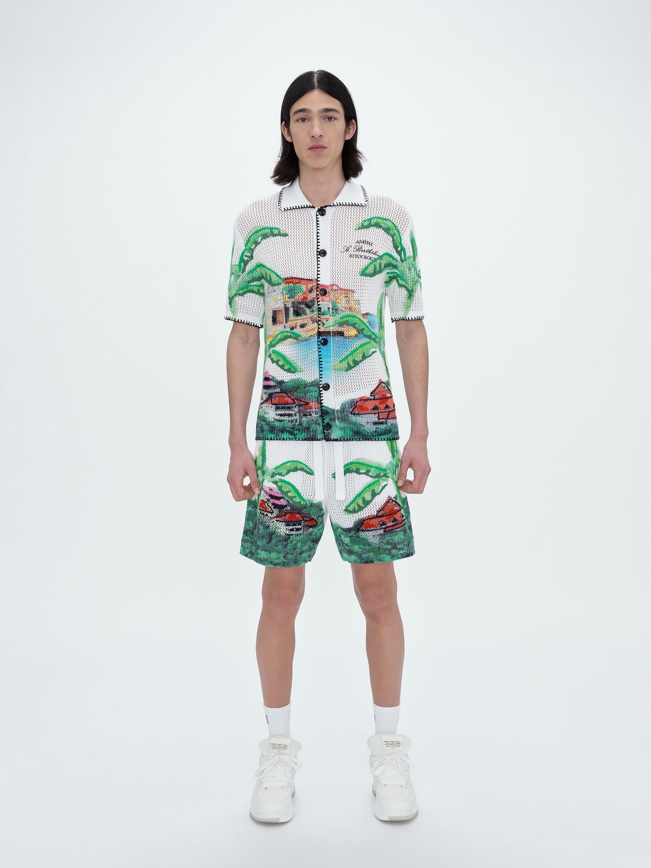 EDEN ROCK CROCHET SHIRT - MULTI sold by AMIRI