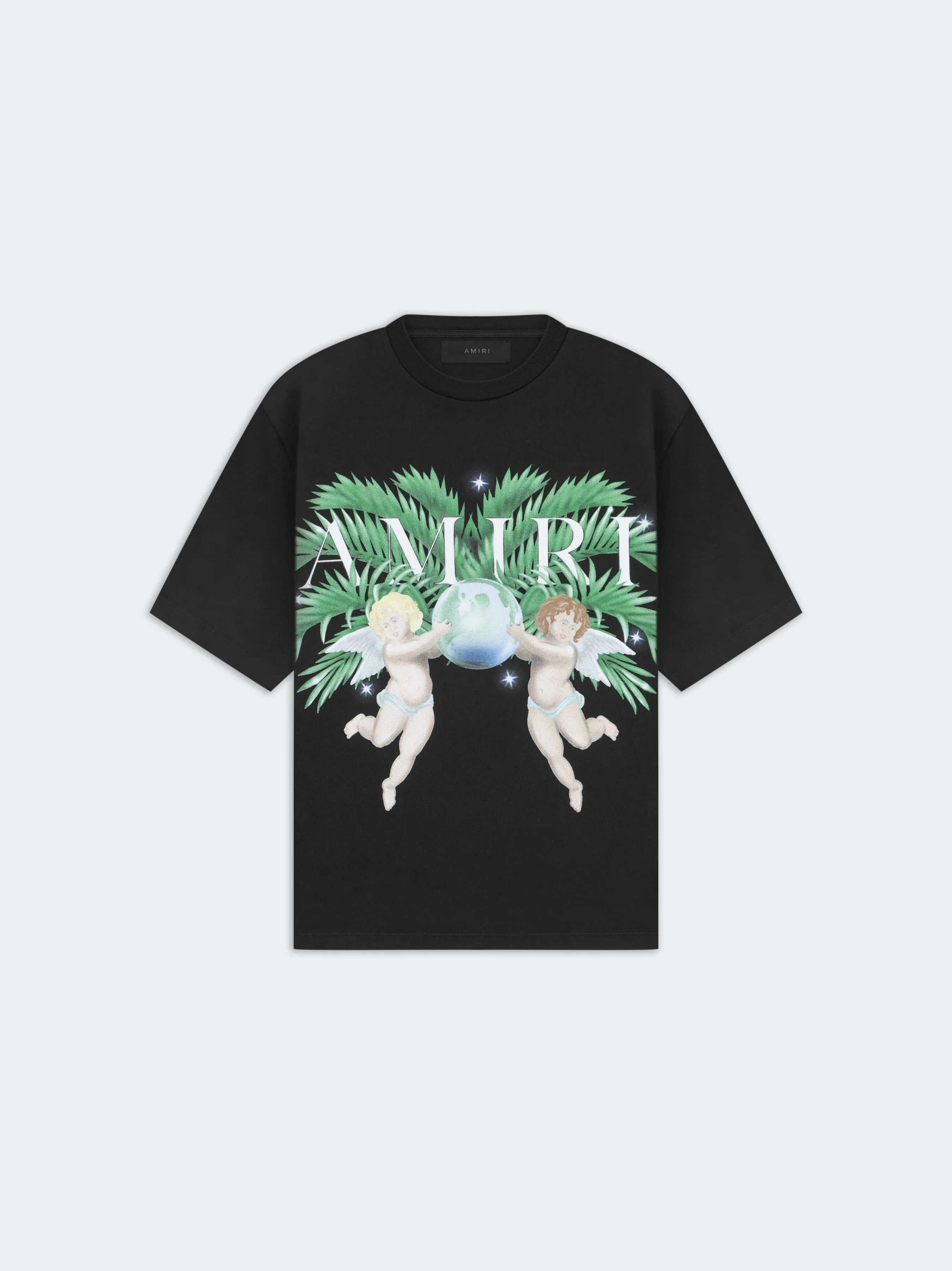 AIRBRUSH CHERUB TEE - Black sold by AMIRI