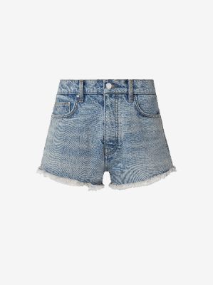 WOMEN - HOT PANT SHORTS - MEDIUM INDIGO sold by AMIRI
