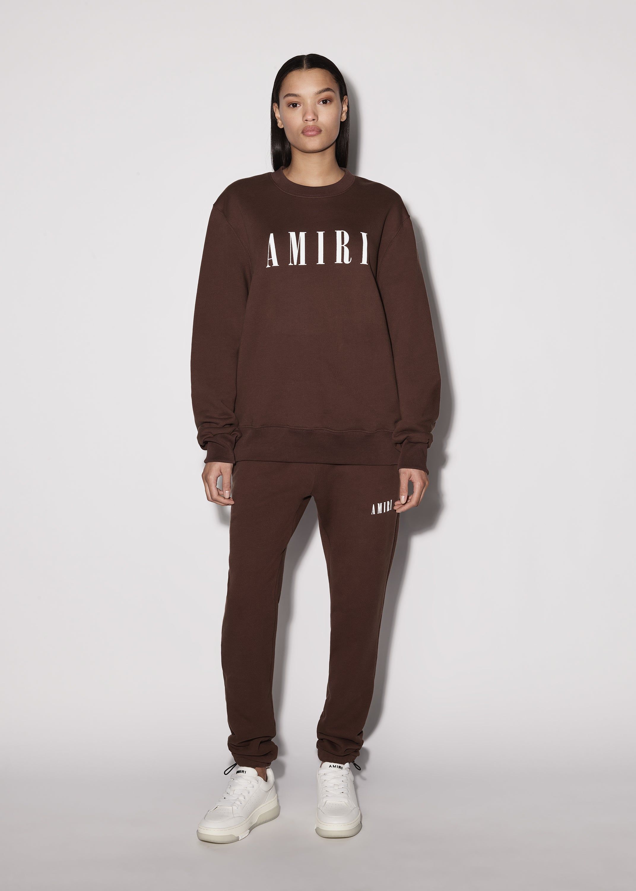 WOMEN - CORE LOGO CREWNECK - BROWN sold by AMIRI product image thumbnail 2