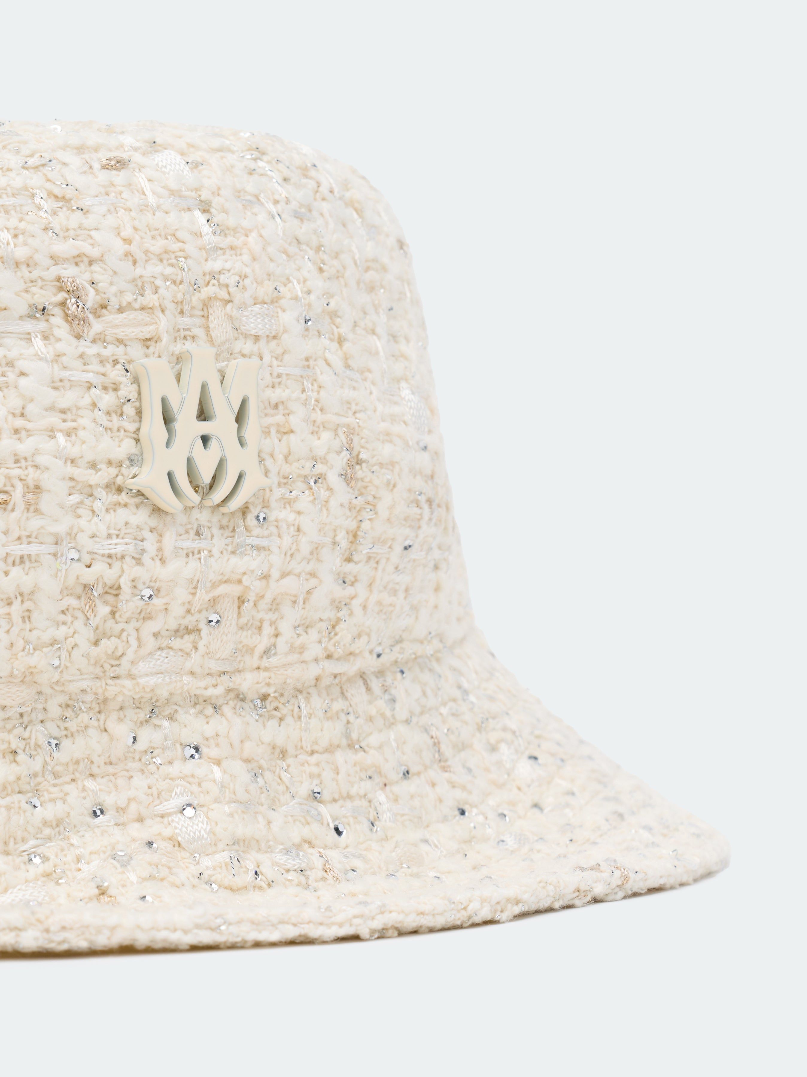 CRYSTAL BOUCLE BUCKET HAT - Alabaster sold by AMIRI product image thumbnail 2