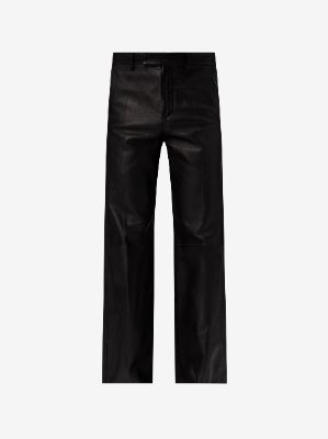 LEATHER BAGGY PANT - BLACK made by AMIRI