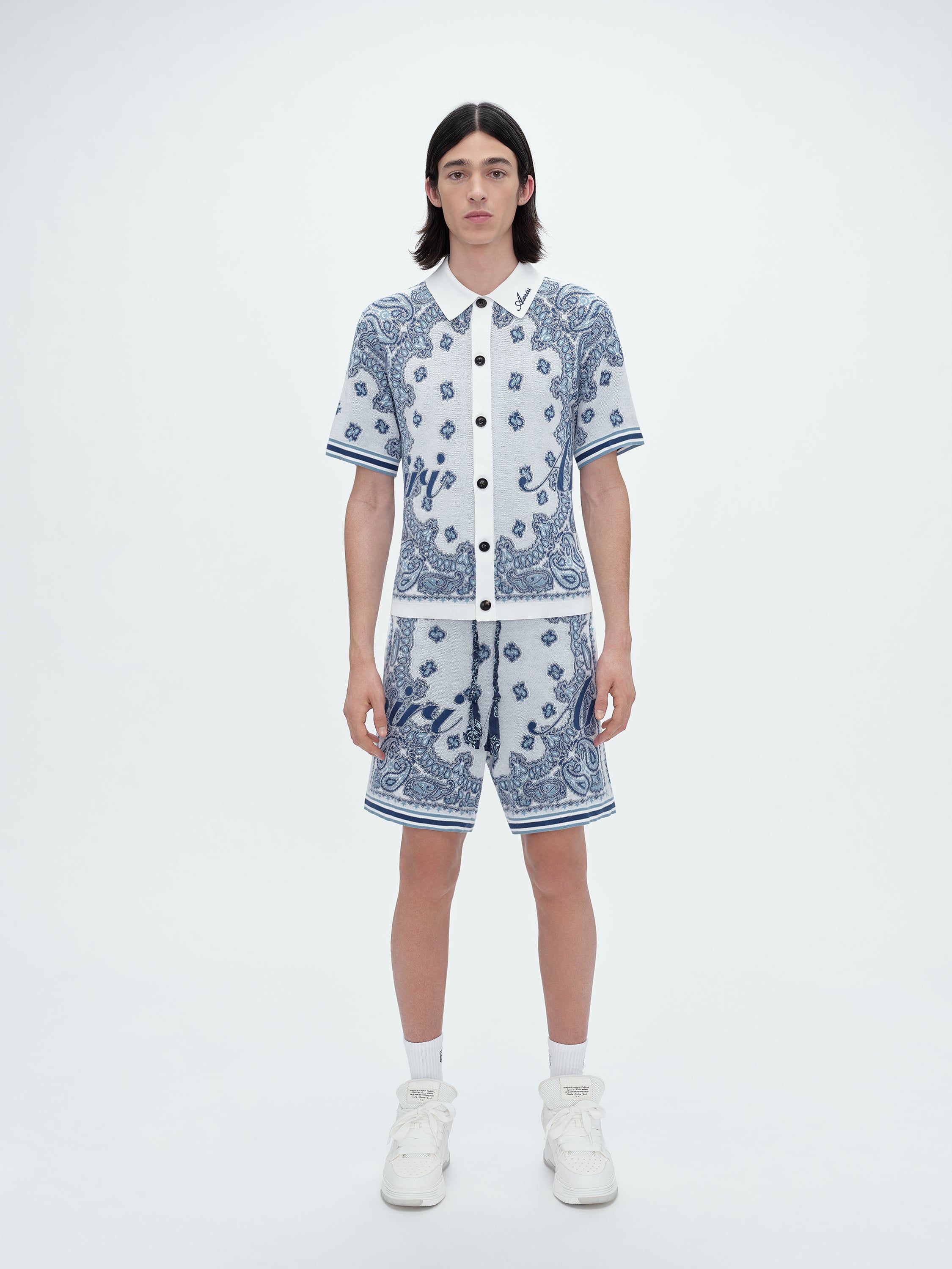 COTTON BANDANA SHORT - WHITE sold by AMIRI product image thumbnail 2