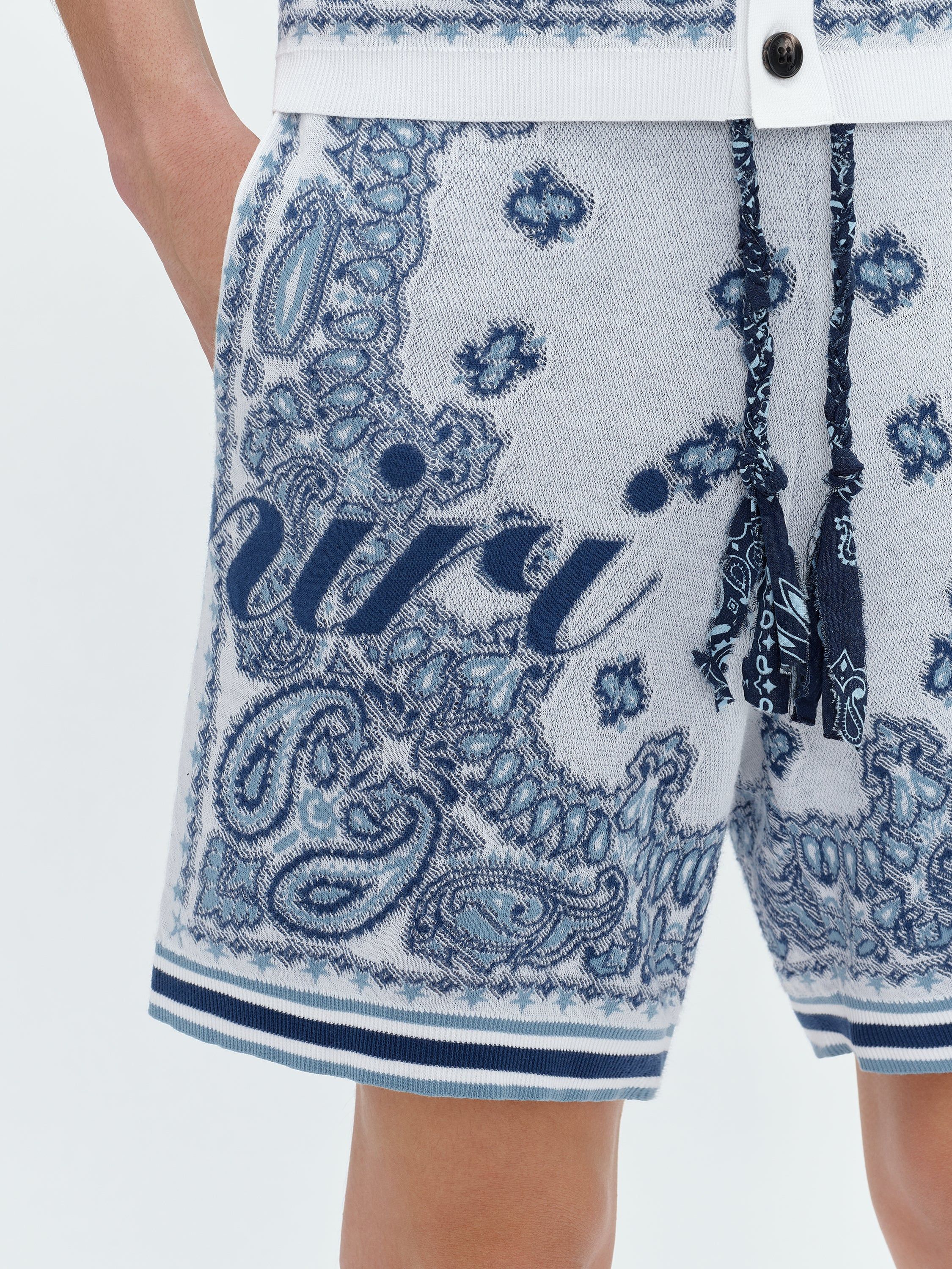 COTTON BANDANA SHORT - WHITE sold by AMIRI product image thumbnail 6