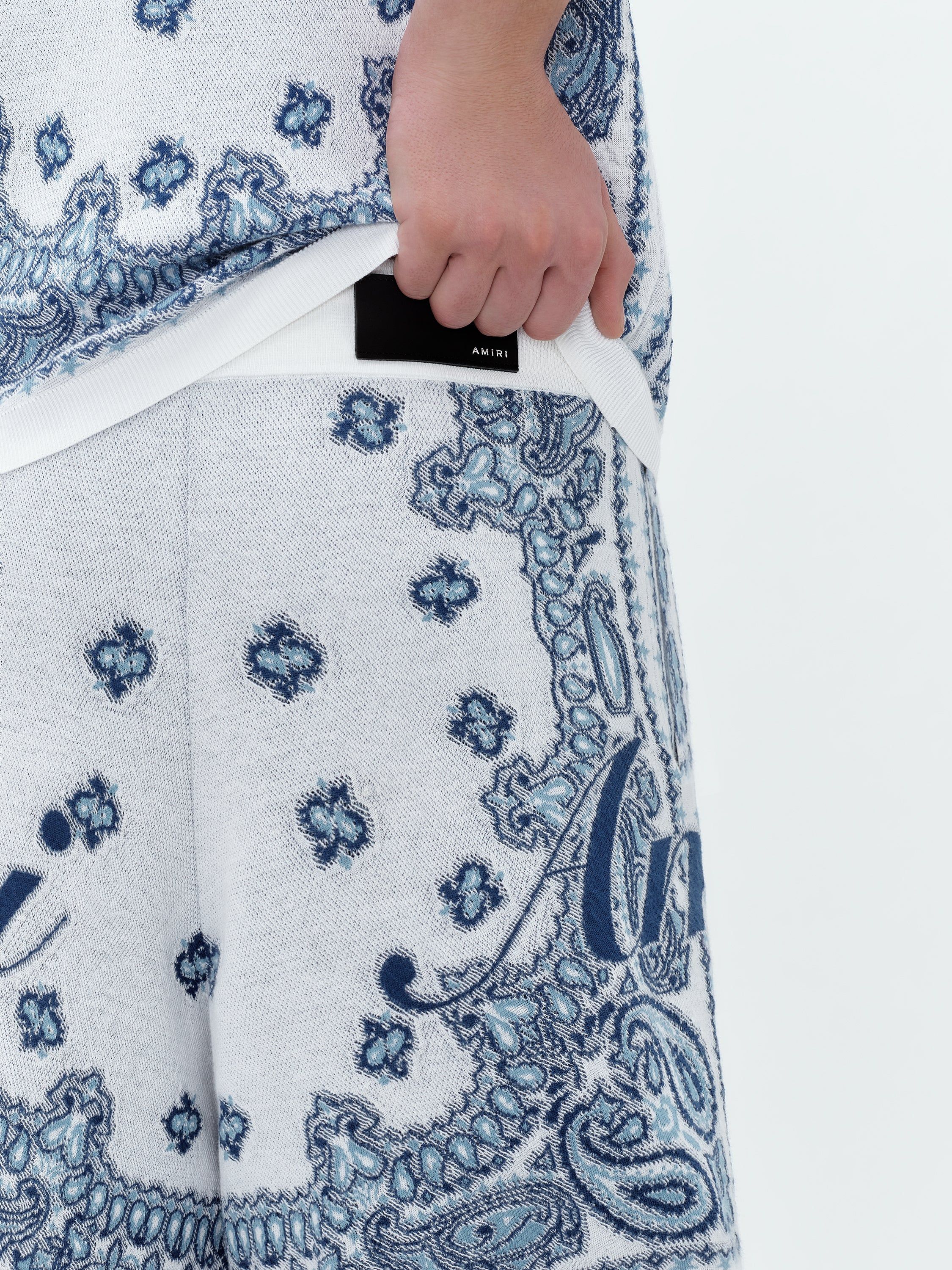 COTTON BANDANA SHORT - WHITE sold by AMIRI product image thumbnail 7