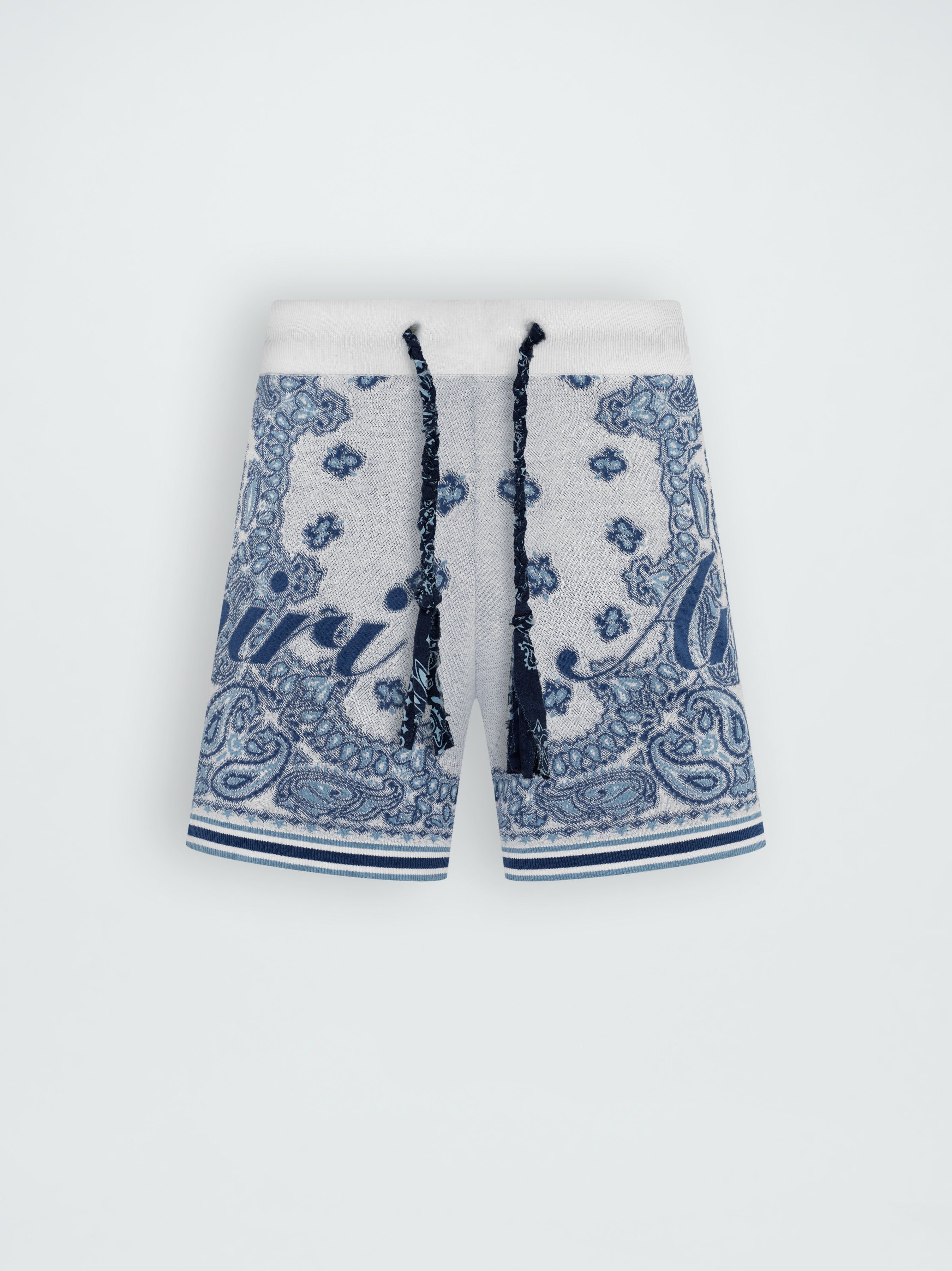 COTTON BANDANA SHORT - WHITE sold by AMIRI