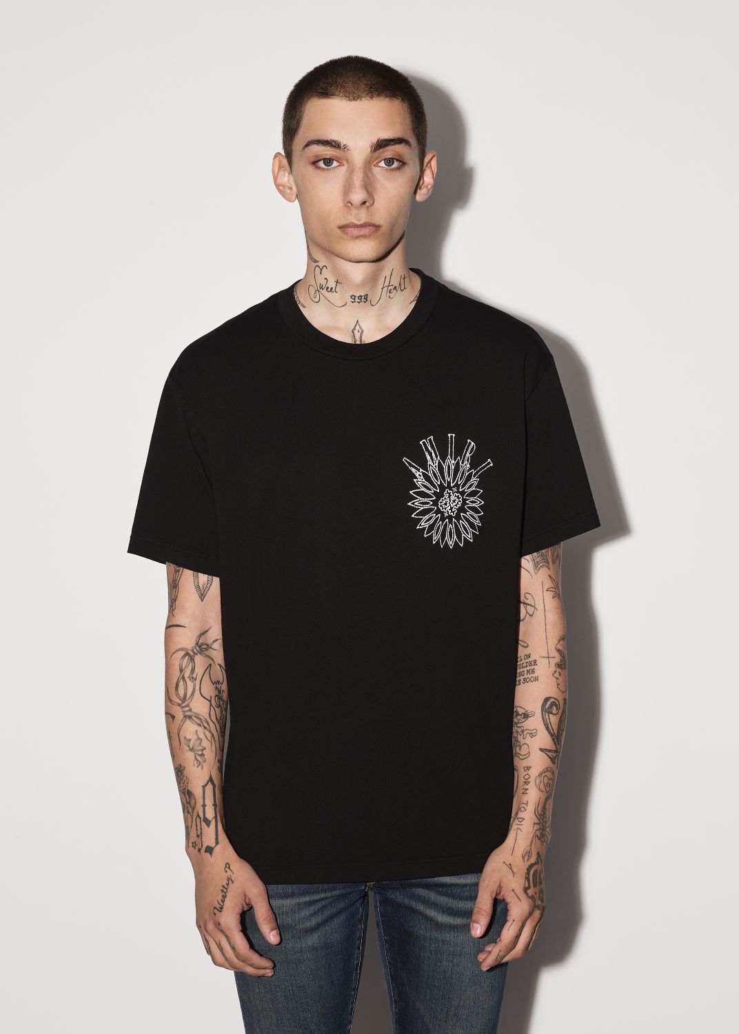 STICK POKE LOGO TEE - BLACK sold by AMIRI product image thumbnail 2