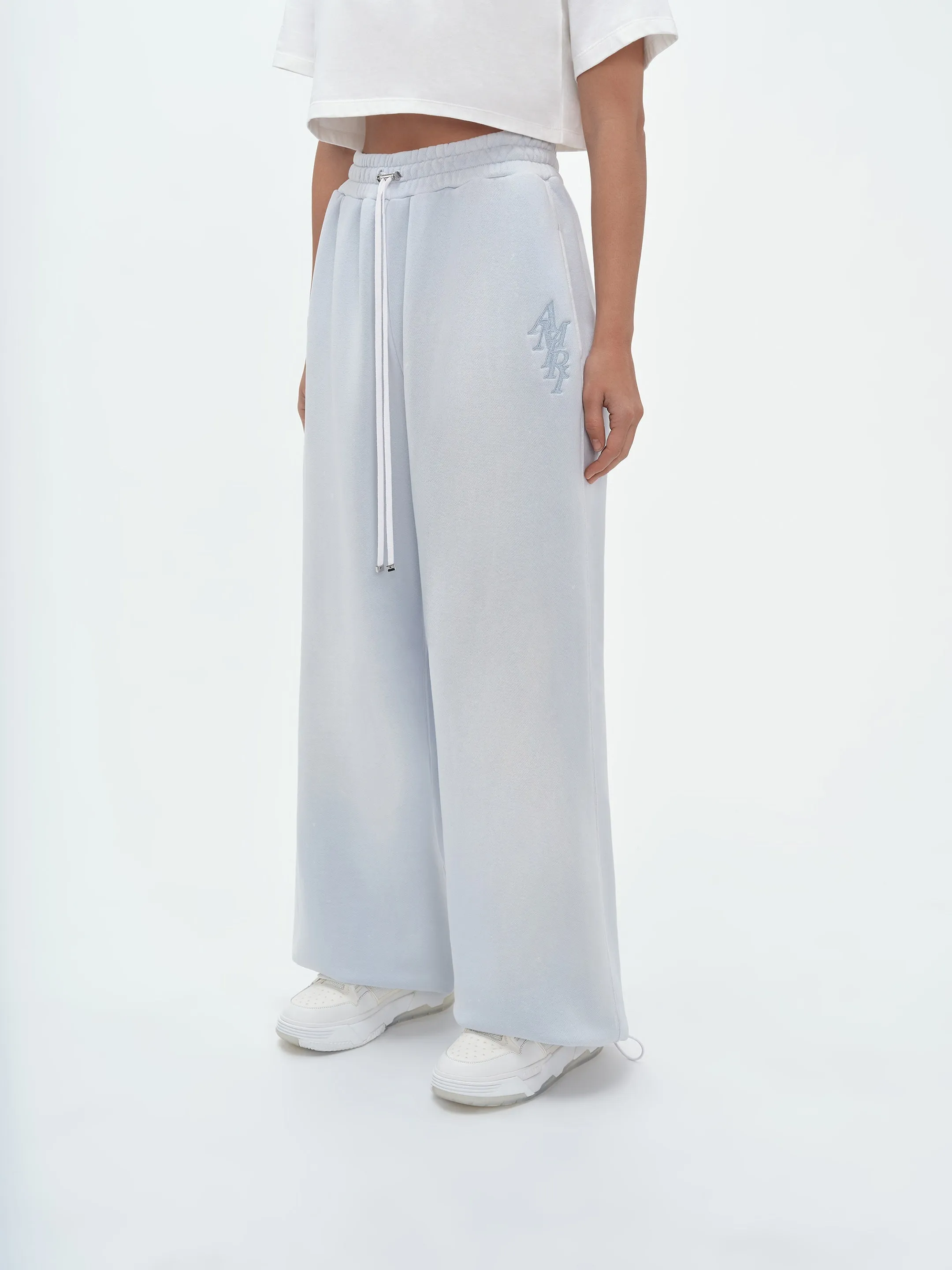 WOMEN - STACKED AMIRI BAGGY SWEATPANT - Gray Dawn sold by AMIRI product image thumbnail 2