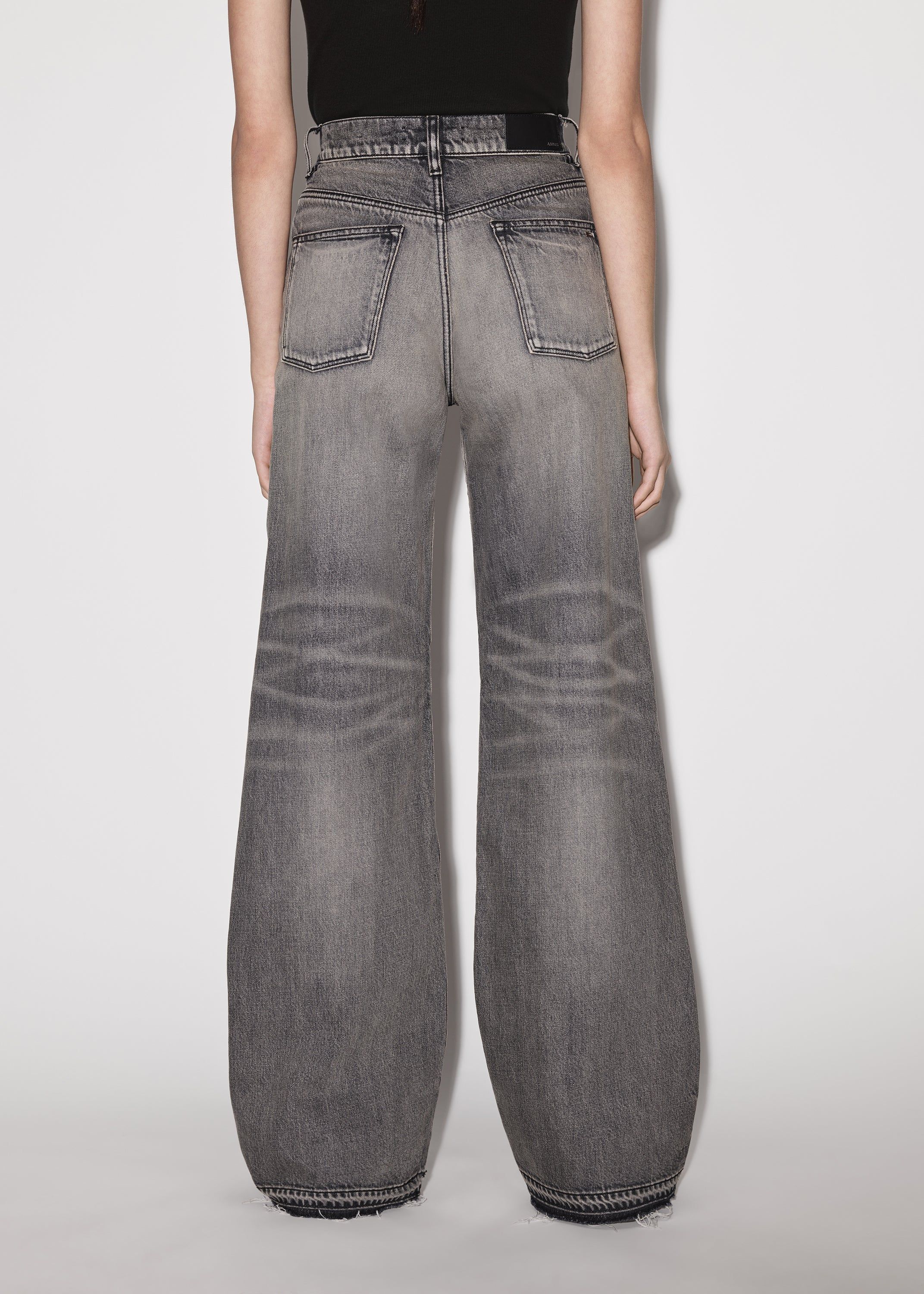 WOMEN - HIGH RISE WIDE LEG - Aged Black sold by AMIRI product image thumbnail 5
