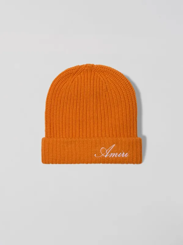 CASHMERE AMIRI BEANIE - ORANGE made by AMIRI