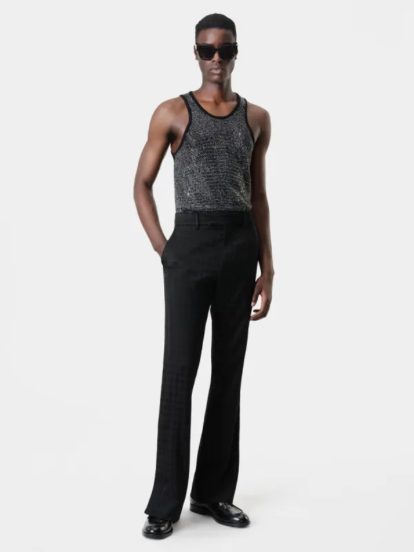 CRYSTAL TANK TOP - Black made by AMIRI