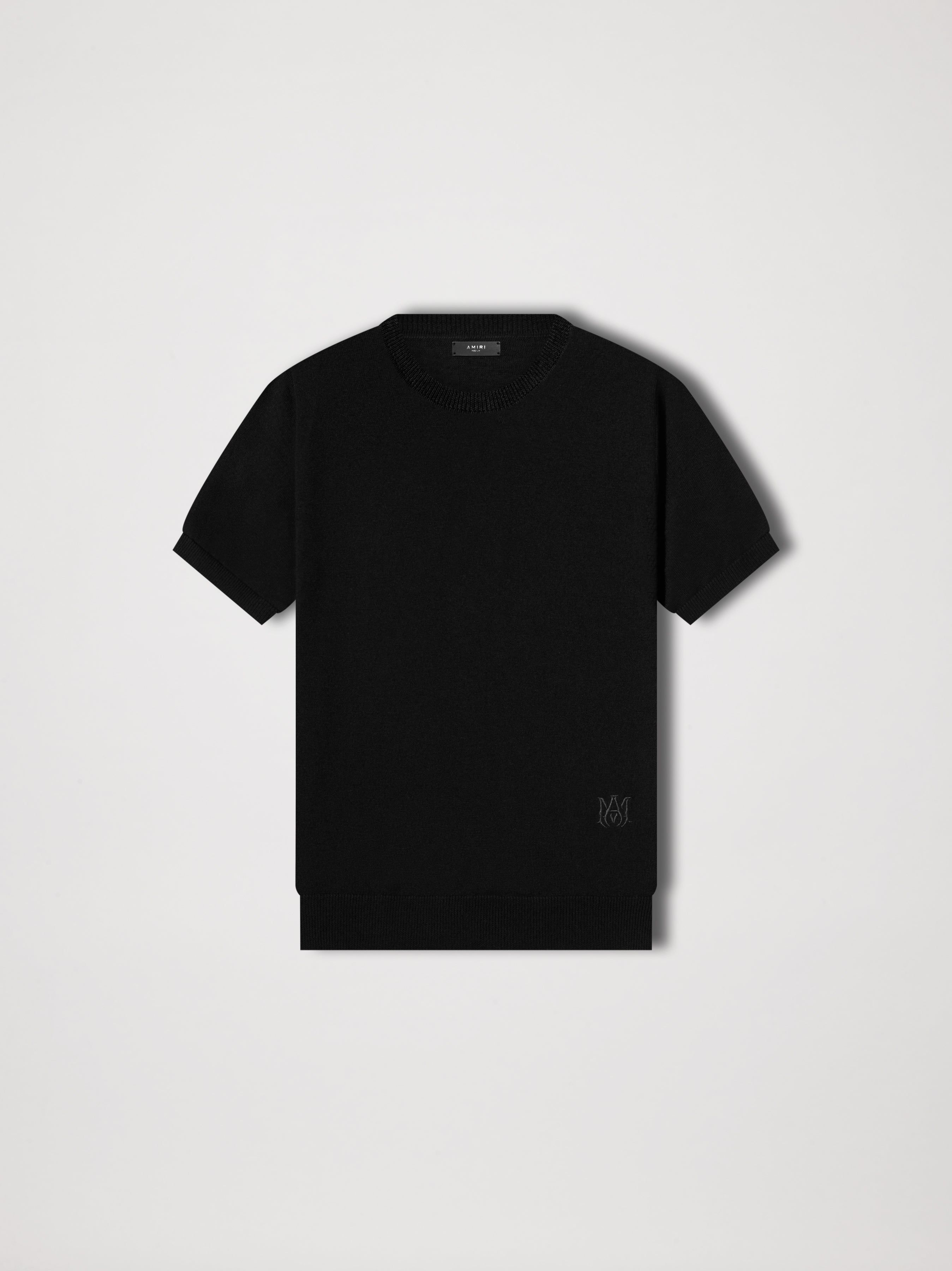 M.A. EMBROIDERED TEE - BLACK sold by AMIRI