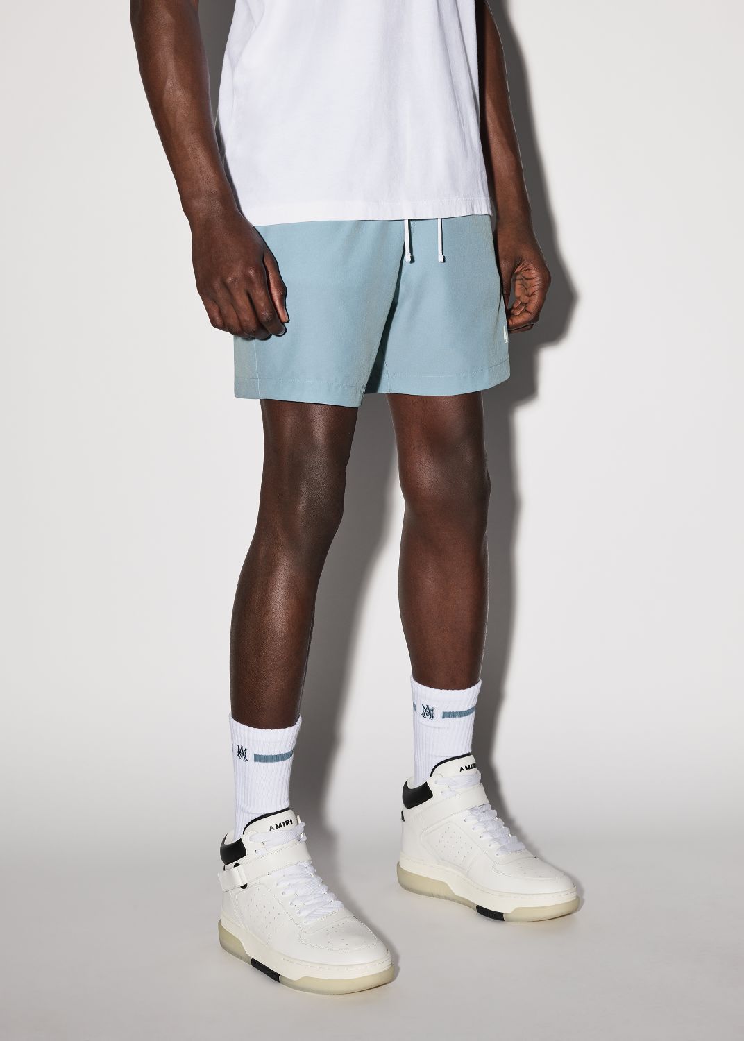 LOGO SWIM TRUNK - DUSTY-BLUE sold by AMIRI product image thumbnail 3