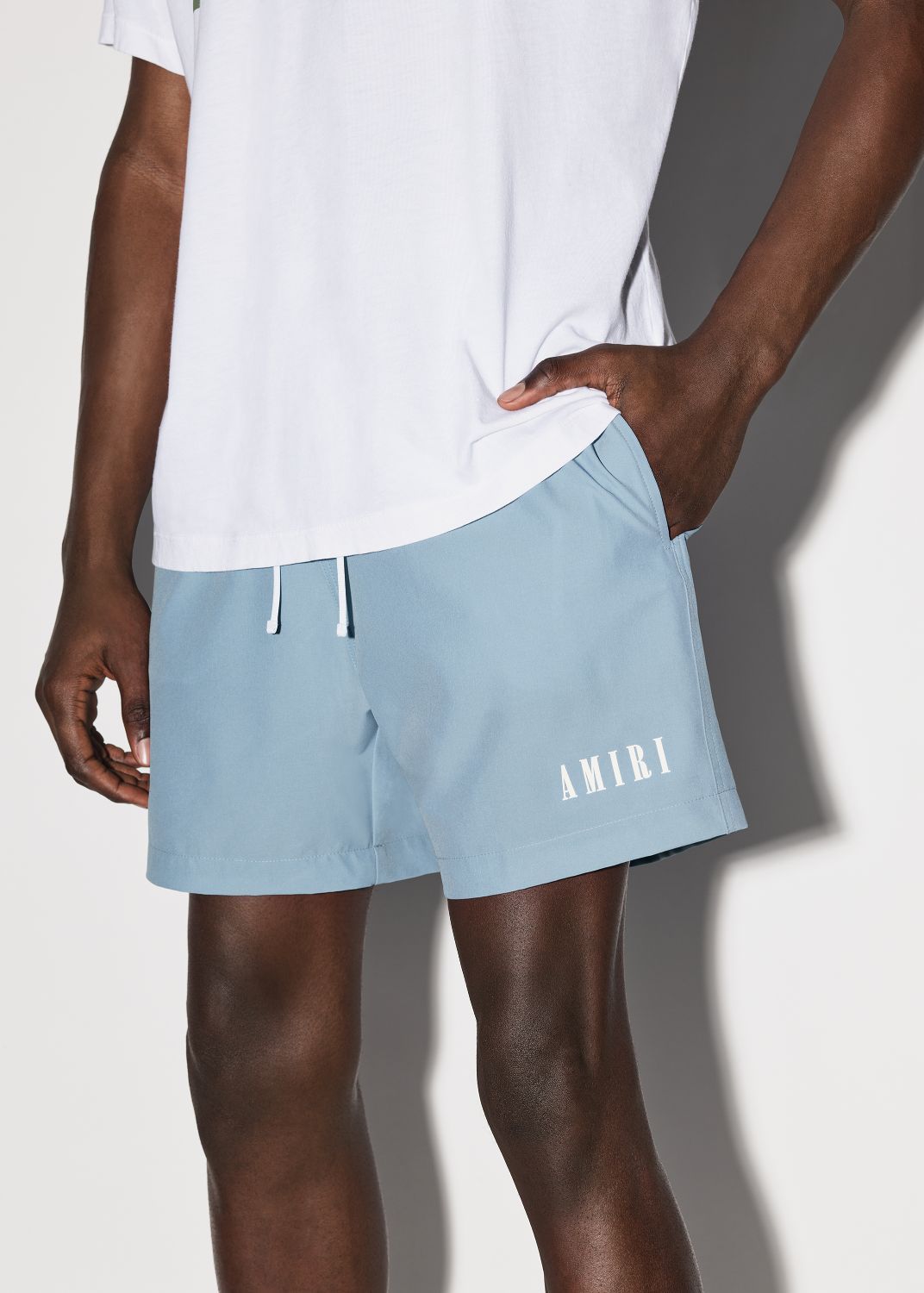 LOGO SWIM TRUNK - DUSTY-BLUE sold by AMIRI product image thumbnail 5