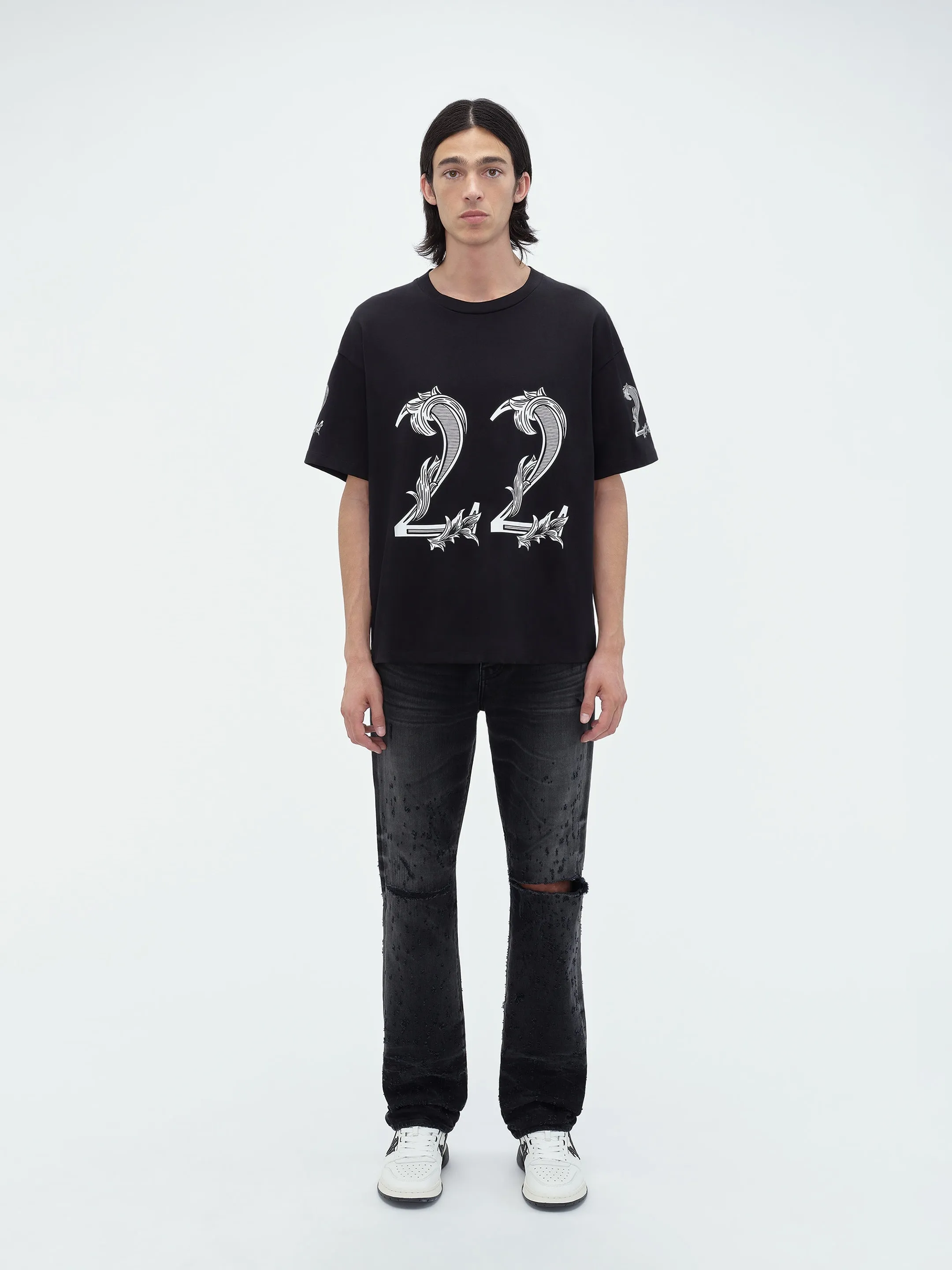 OVERSIZED AMIRI 22 TEE - Black sold by AMIRI product image thumbnail 2