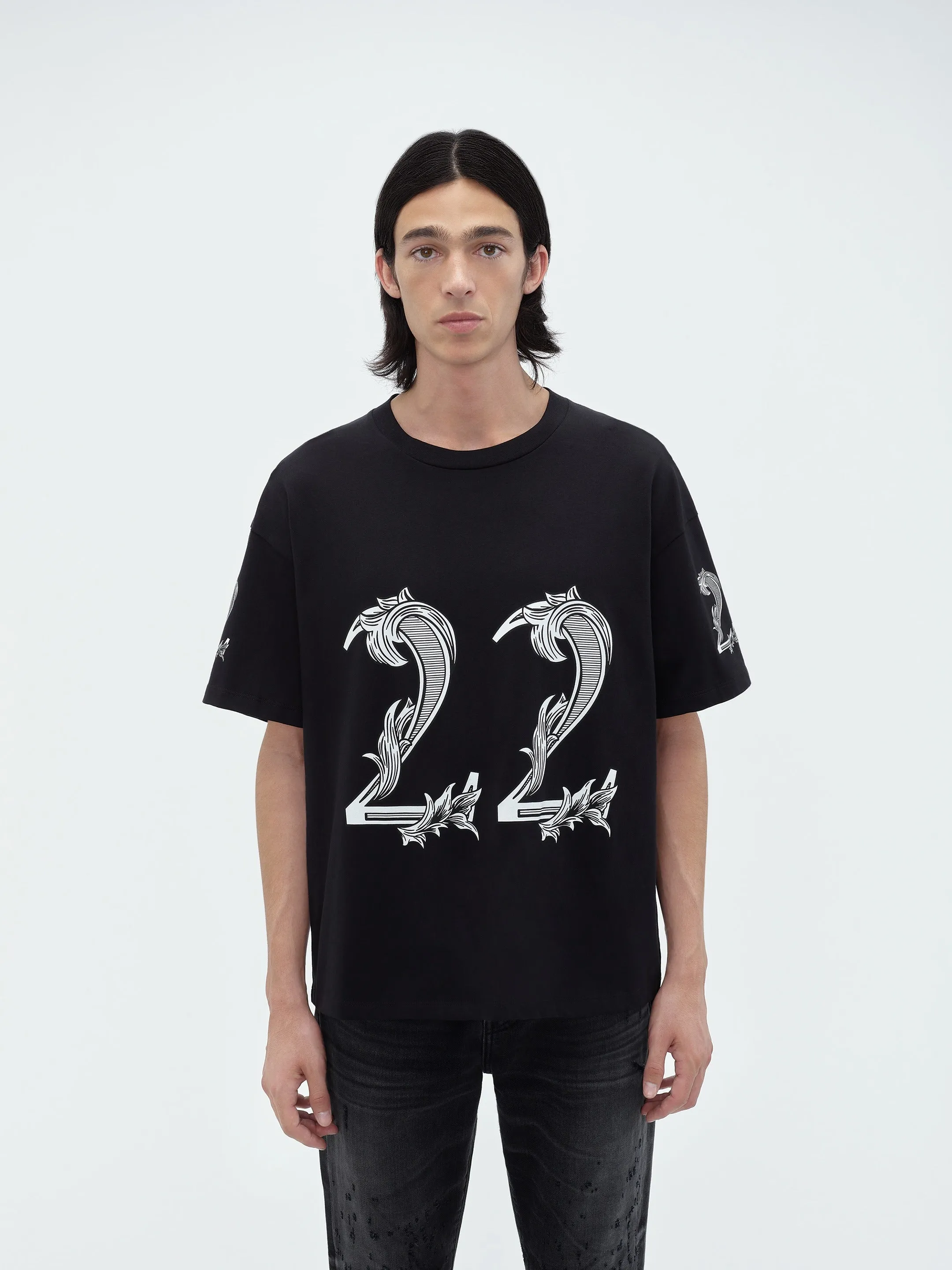 OVERSIZED AMIRI 22 TEE - Black sold by AMIRI product image thumbnail 3