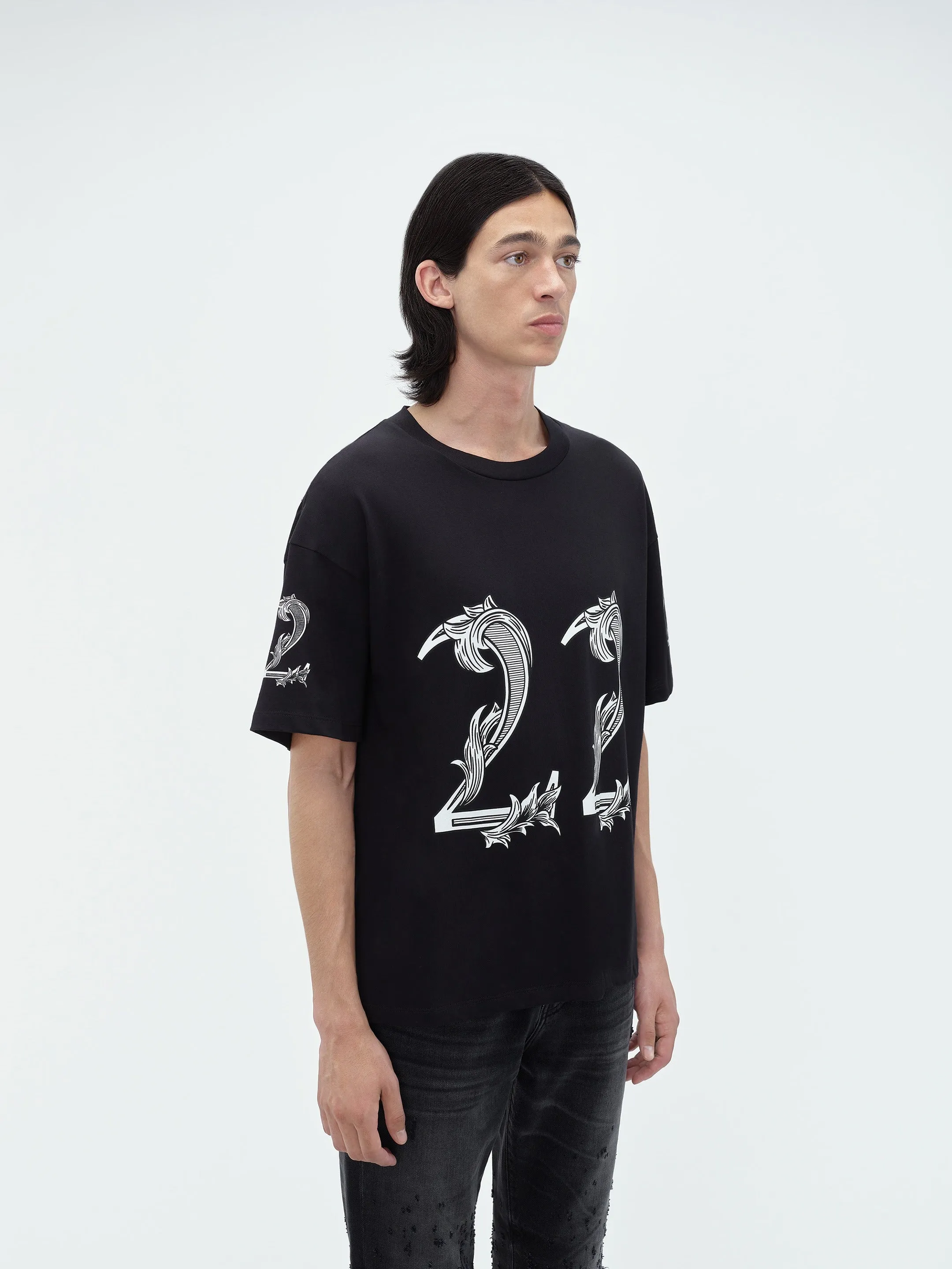OVERSIZED AMIRI 22 TEE - Black sold by AMIRI product image thumbnail 4