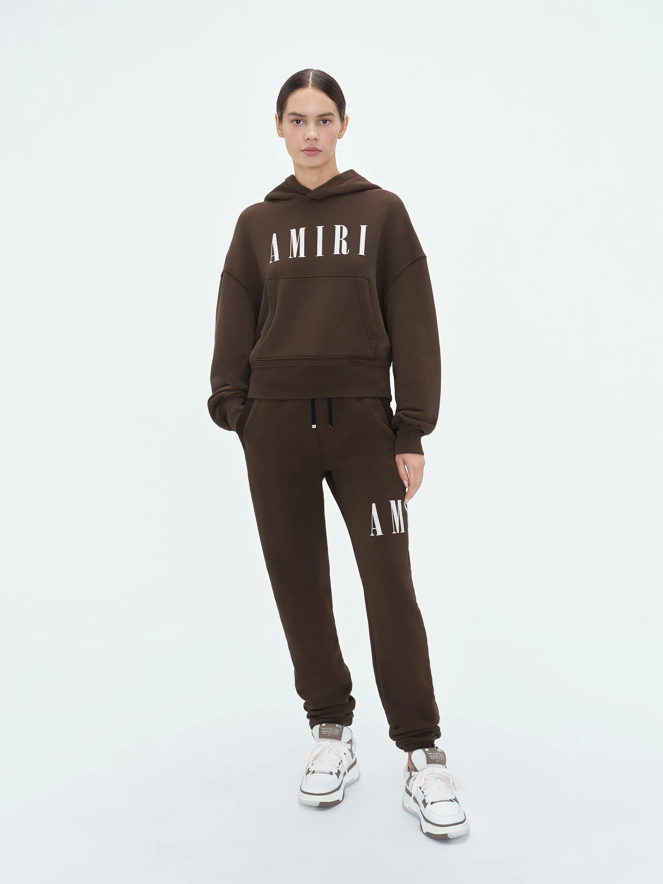 WOMEN - CORE LOGO HOODIE - Brown sold by AMIRI product image thumbnail 2