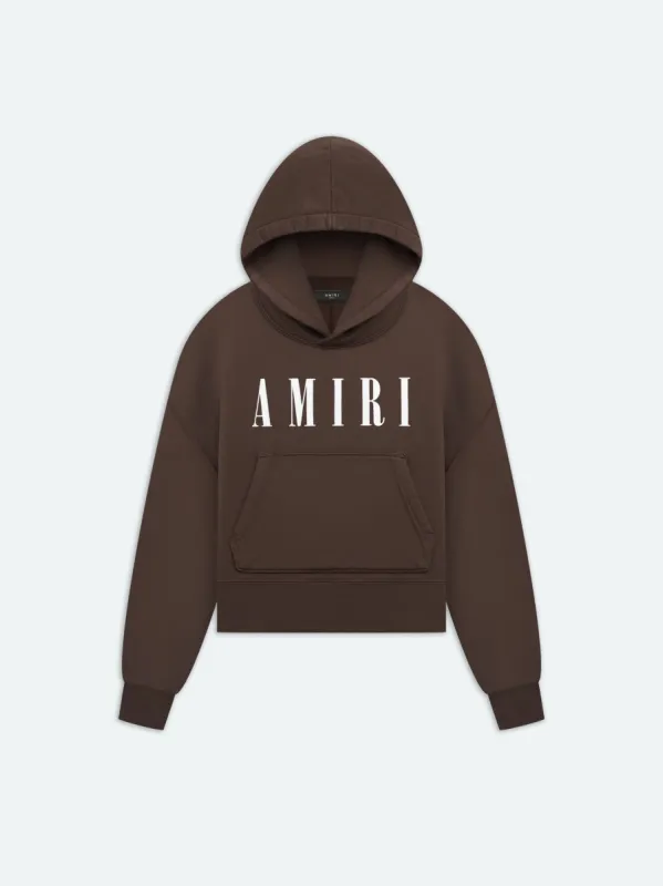 WOMEN - CORE LOGO HOODIE - Brown sold by AMIRI